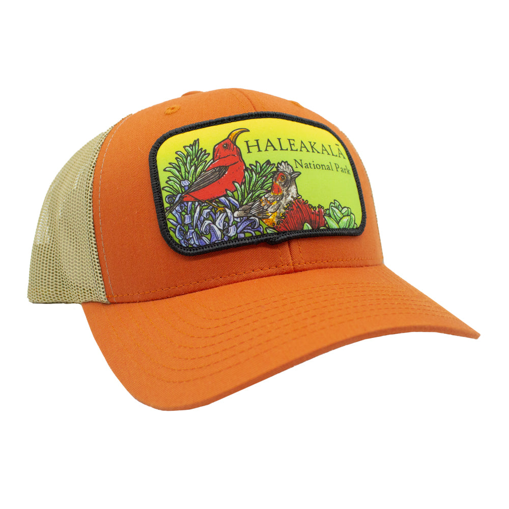 Stylish Trucker Hat Featuring Birds of Haleakalā National Park - Perfect for Hiking, Birdwatching & Outdoor Adventures