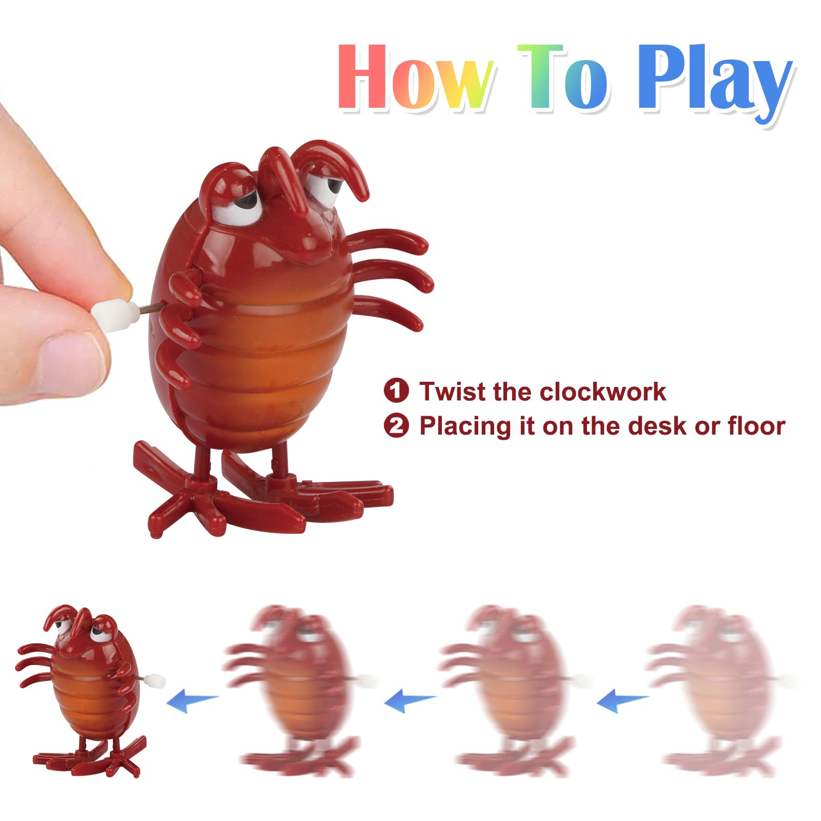 32 PCS Assorted Wind-up Toys for Kids - Bulk Windup Animals Walking, Jumping, Swimming & Flipping Clockwork Toys - Perfect for Classroom Party Favors, Easter Egg Fillers & Birthday Gifts - Fun Educational Toys for Toddlers & Preschoolers