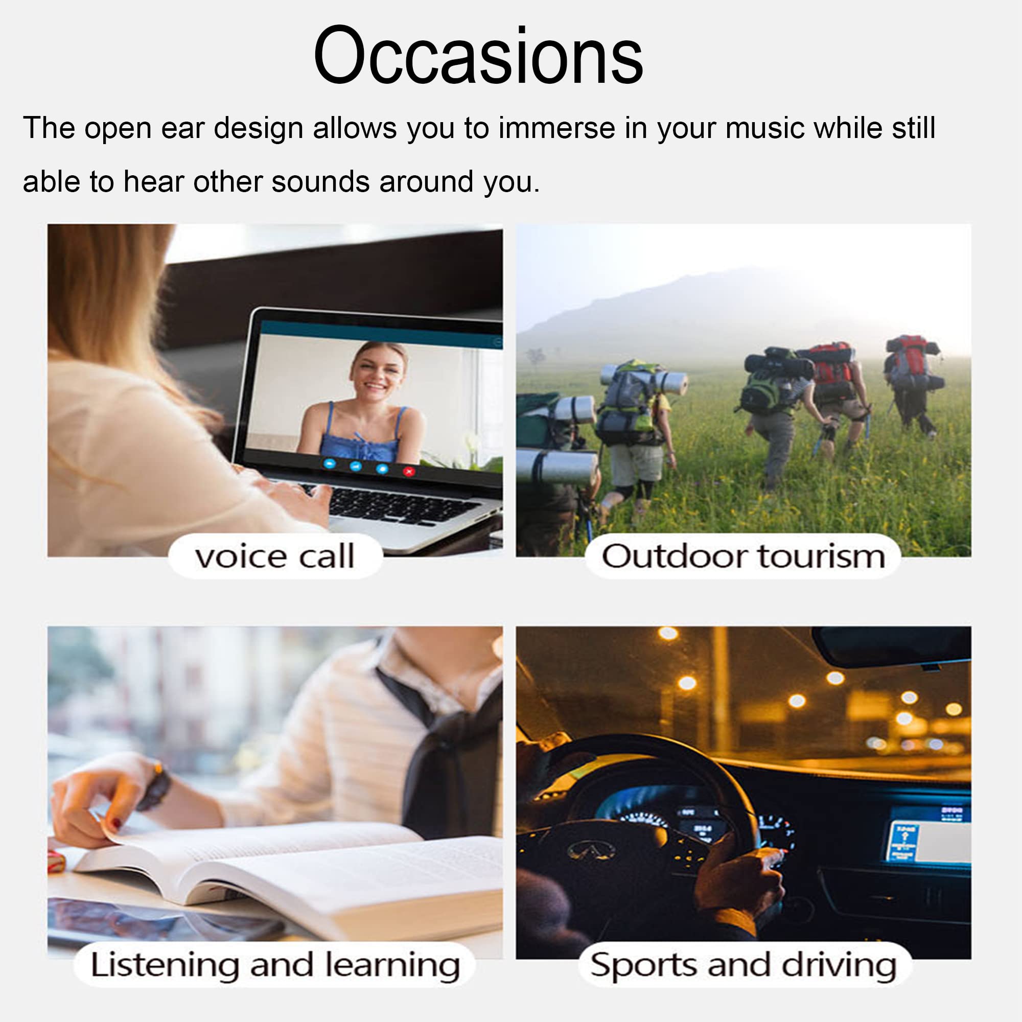 Smart Bluetooth Glasses for Men with Voice Assistant - Wireless Sunglasses Compatible with All Smart Devices (Red Sun Lens) - Perfect for Driving, Outdoor Activities & Hands-Free Calls
