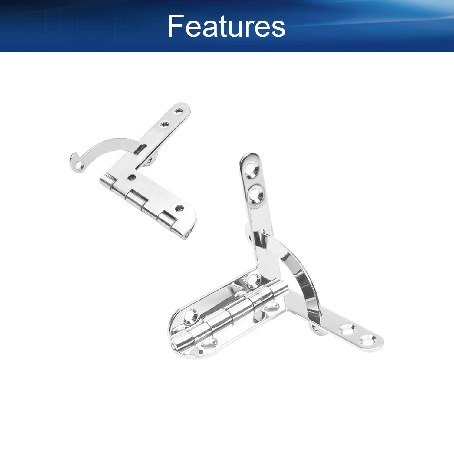 Yinpecly 10Pcs Silver Tone Foldable Iron Quadrant Hinge Jewelry Wine Box Wooden Case 43 x 39mm - Perfect for Jewelry Storage, Wine Gift Packaging & Home Decor