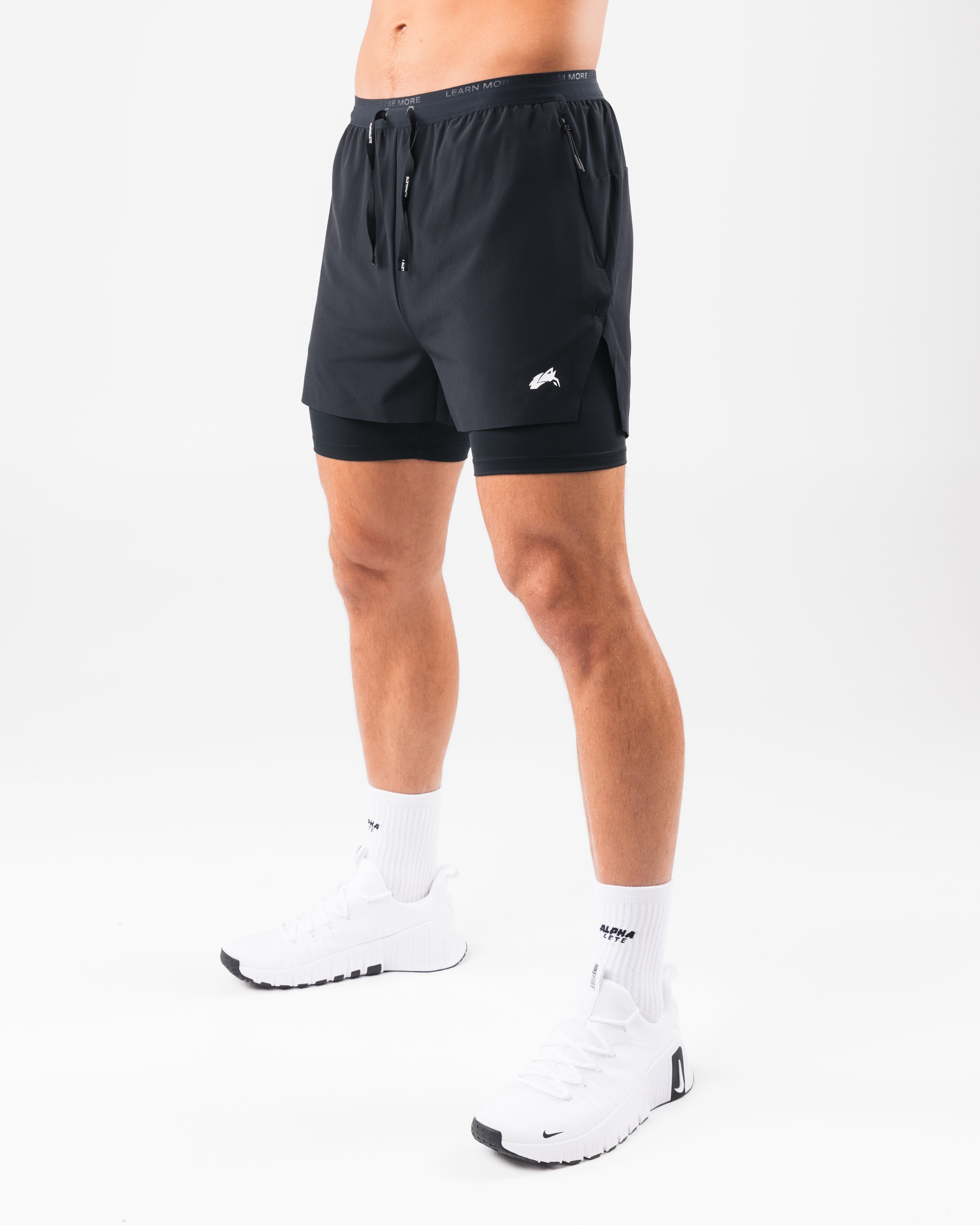 Elite Swift Short 5 - Premium Running Shorts for Men, Black - Perfect for Gym Workouts, Jogging & Athletic Training