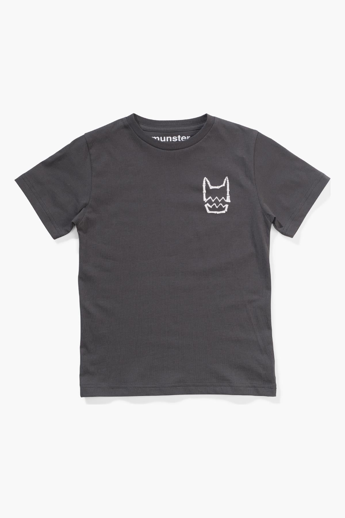 Boys Munster Kids Paintbadge Black T-Shirt - Size 4 | Soft Cotton Short Sleeve Tee for School, Play & Everyday Wear