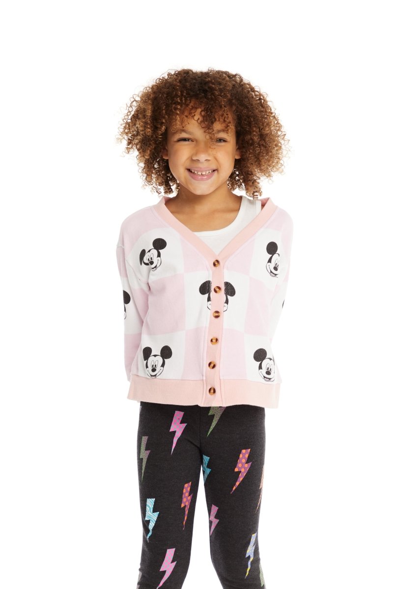 Mickey Mouse Checkered Cardigan Sweater for Women & Men - Soft & Cozy Knit Pullover - Perfect for Disney Fans, Christmas Gifts & Casual Wear