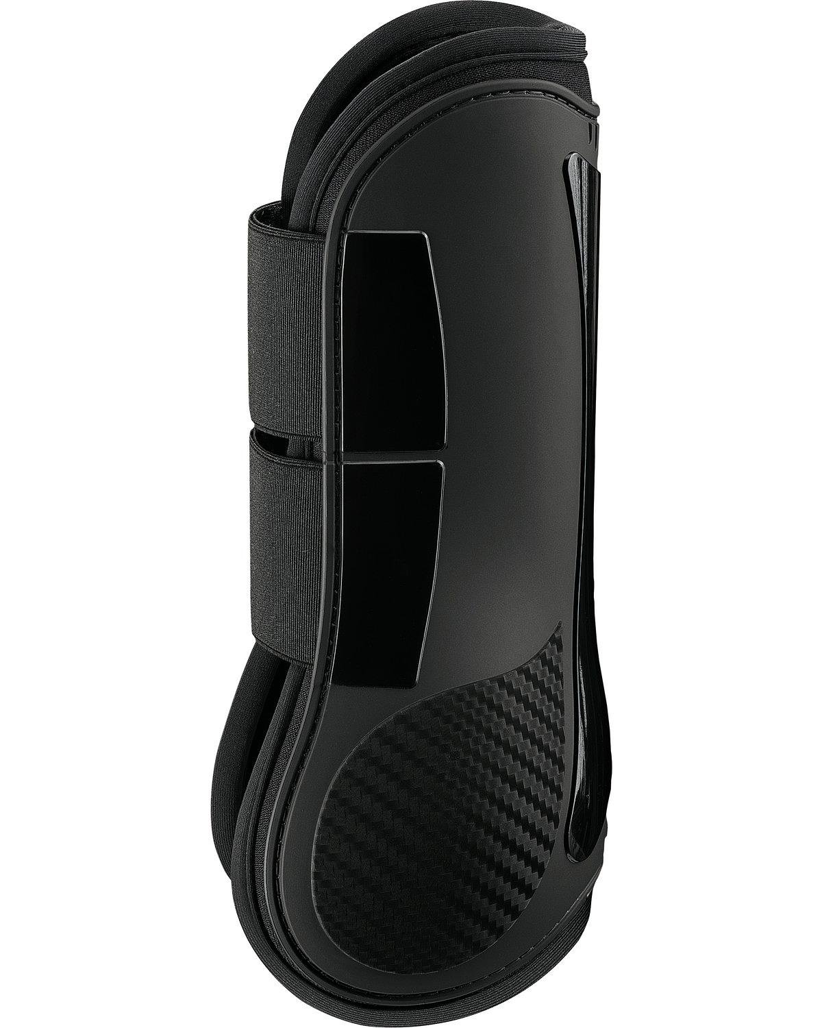 Unisex Professional Open Tendon Boots - Black, Medium Size - Perfect for Horse Riding, Equestrian Training & Show Jumping