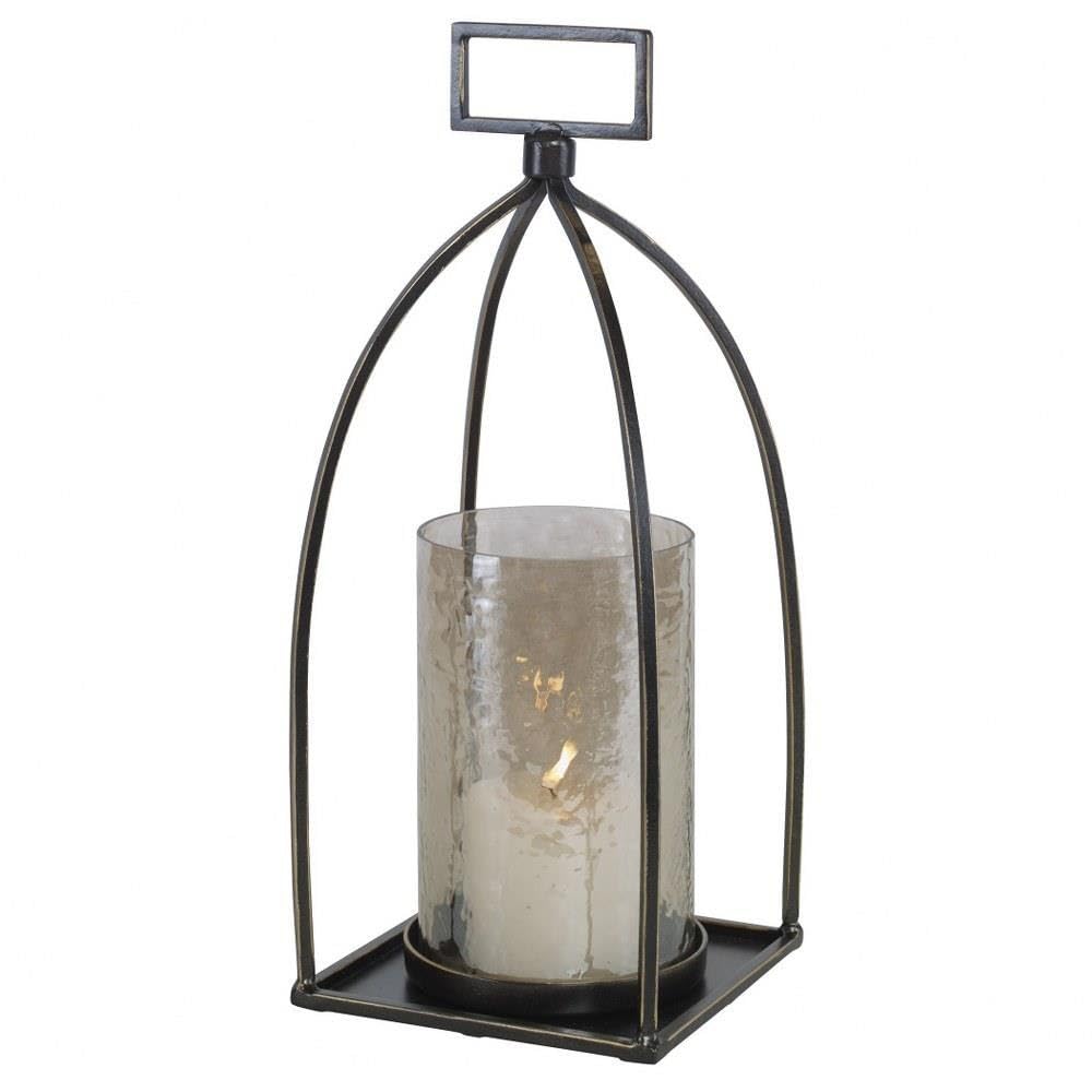 Uttermost Riad Dark Bronze Glass Votive Candle Holder - Elegant Home Decor for Dining Table, Wedding Centerpiece, Romantic Ambiance