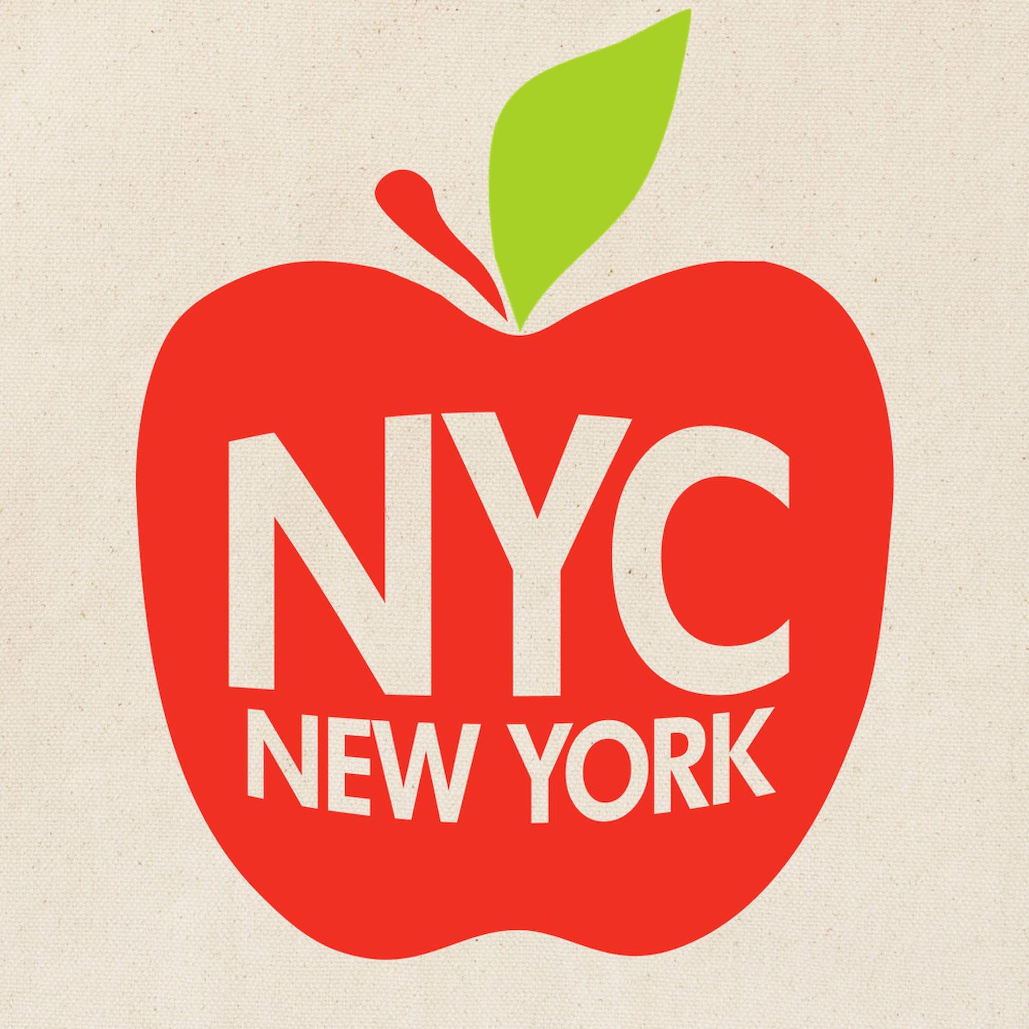 Big Apple Green NYC Tote Bag - Natural Canvas Reusable Shopping Bag for Groceries, Beach & Work | Eco-Friendly New York City Souvenir Gift