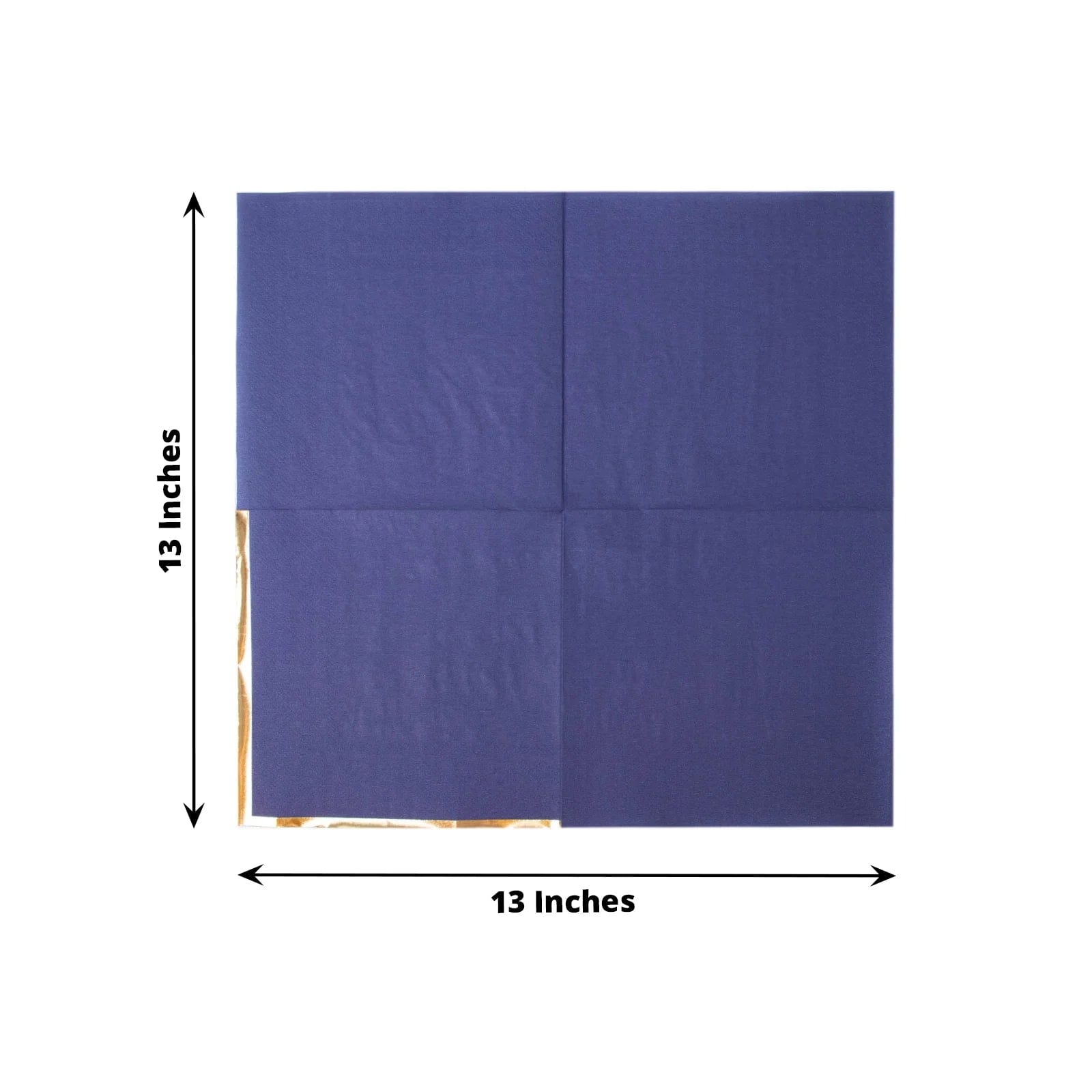 50 Pcs 2-Ply Premium Cocktail Napkins with Elegant Gold Rim - Perfect for Dinner Parties, Weddings & Special Events
