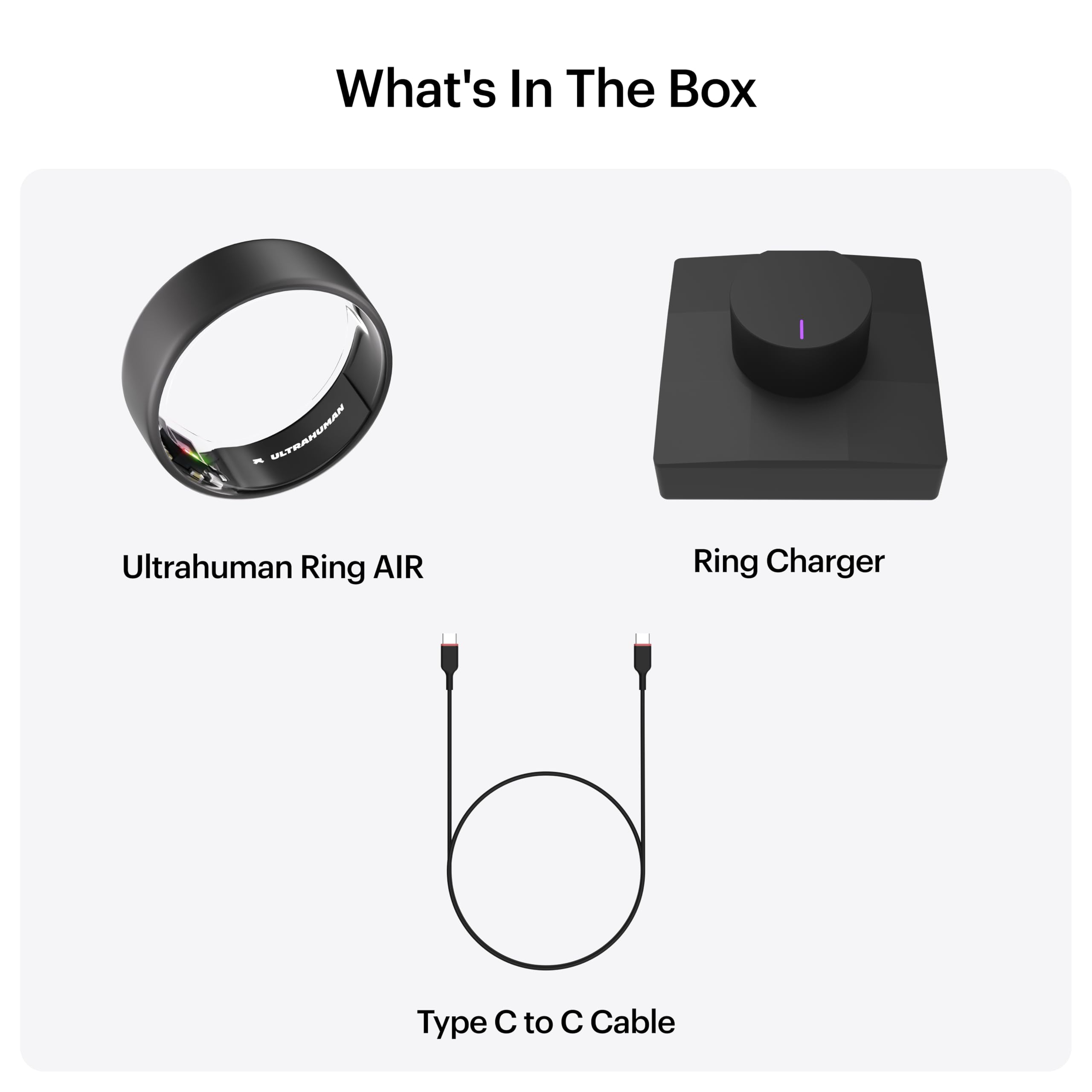 ULTRAHUMAN Ring AIR - Smart Ring for Sleep Tracking & Fitness Monitoring, Health Tracker for Women & Men (No Subscription Fee for Basic Features) - Perfect for Nighttime Sleep Analysis & Daily Activity Tracking