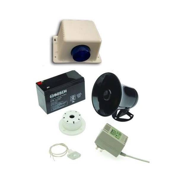 Bosch Alarm Accessory Siren Kit K0007 - Loud Outdoor/Indoor Security Alarm System for Home & Business Protection