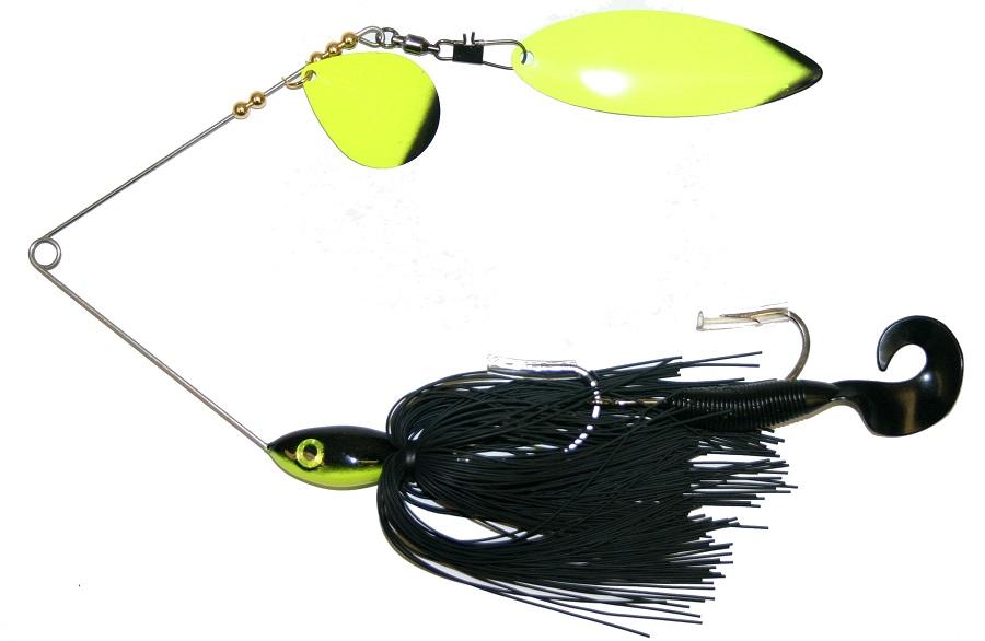 Acebaits Ace Tandem Big Spinnerbait - Premium Bass Fishing Lure with Dual Blades for Freshwater & Saltwater - Perfect for Bass, Pike, and Muskie Fishing in Lakes and Rivers