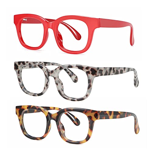 3pcs-leopard&flower&red