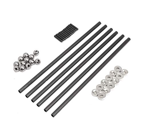 200MM 4x6MM Diagonal Push Rod L200 with Magnetic Ball Joint & Steel Ball - Premium 3D Printer Accessories for Smooth Printing | Perfect for Ender 3, CR-10 & DIY 3D Printing Projects