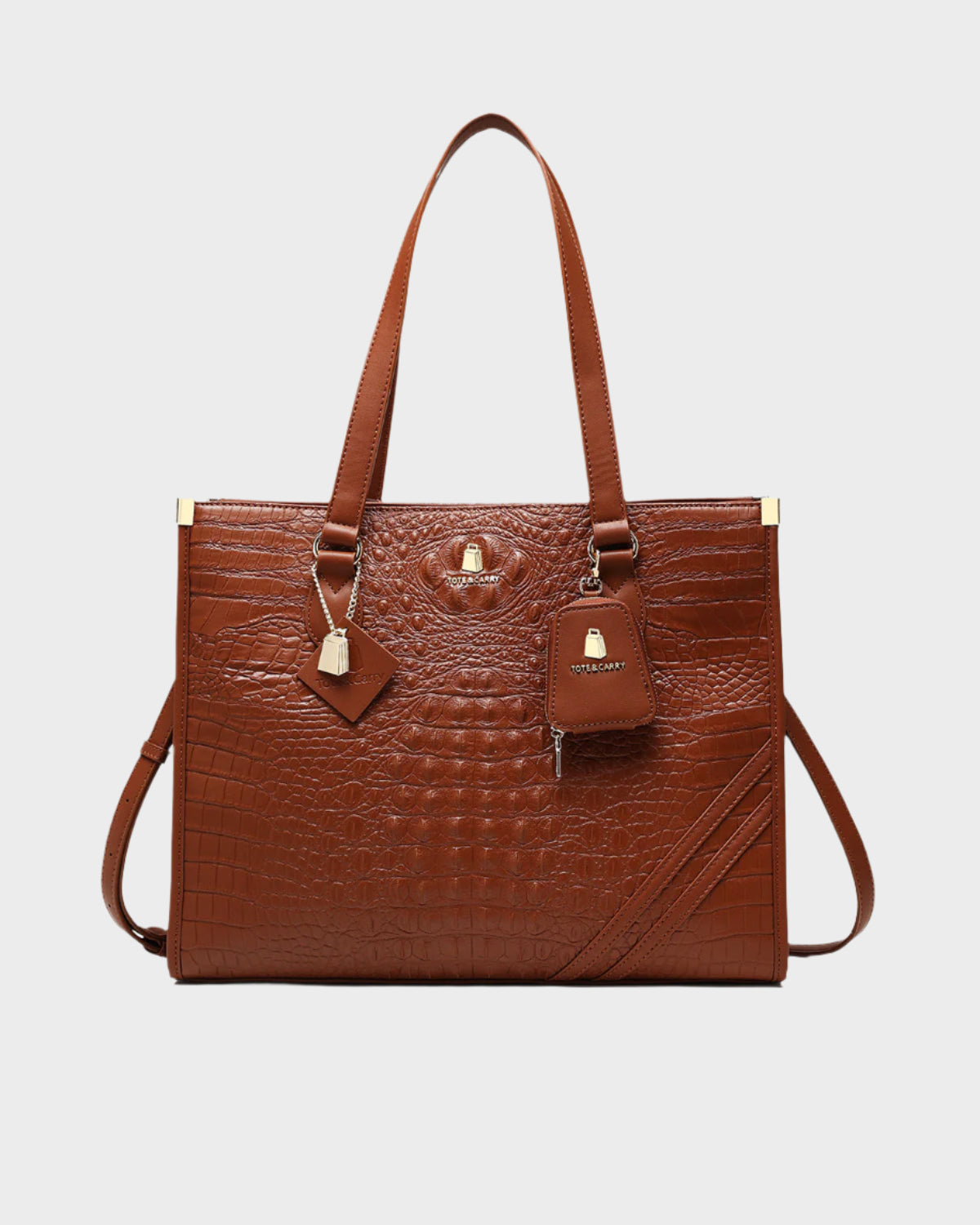 Premium Apollo 2 Tote Bag in Caramel - Stylish & Durable Canvas Shopping Bag for Women - Perfect for Work, Gym, Beach & Everyday Use