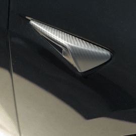 EVBASE Carbon Fiber Tesla Side Camera Turn Signal Cover for Model 3 Highland & Y Juniper - Upgrade Your Tesla with Premium Protection (Perfect for Daily Commute & Road Trips)