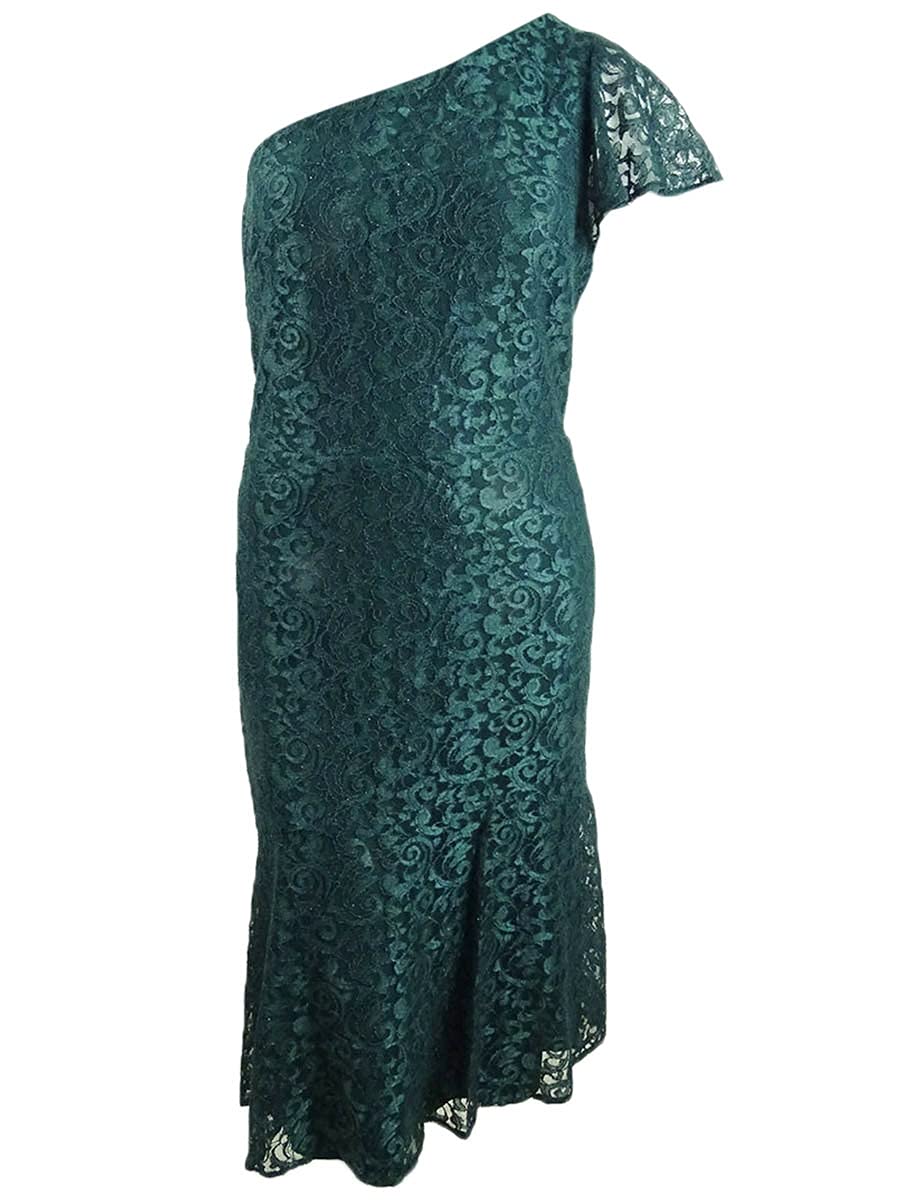 Lauren Ralph Lauren Women's Aven Lace Cocktail Midi Dress - Elegant Party & Evening Wear for Weddings, Dinners & Special Occasions