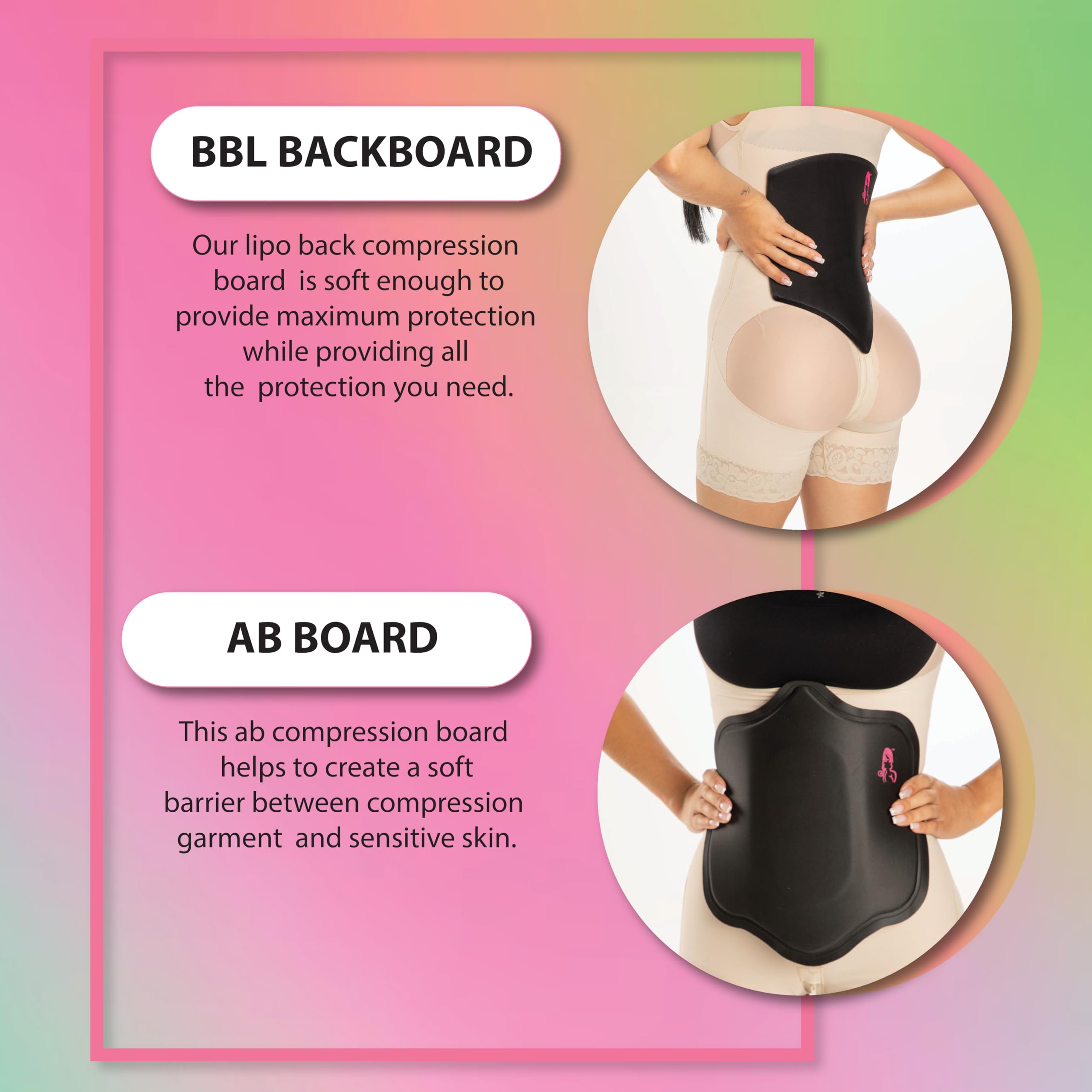 Post Surgery BBL Pillow & Supplies - Butt Cushion with Ab Board, Female Urinal & Lipo Foam for Comfort After Brazilian Butt Lift & Liposuction - Perfect for Recovery, Travel & Sitting Comfort