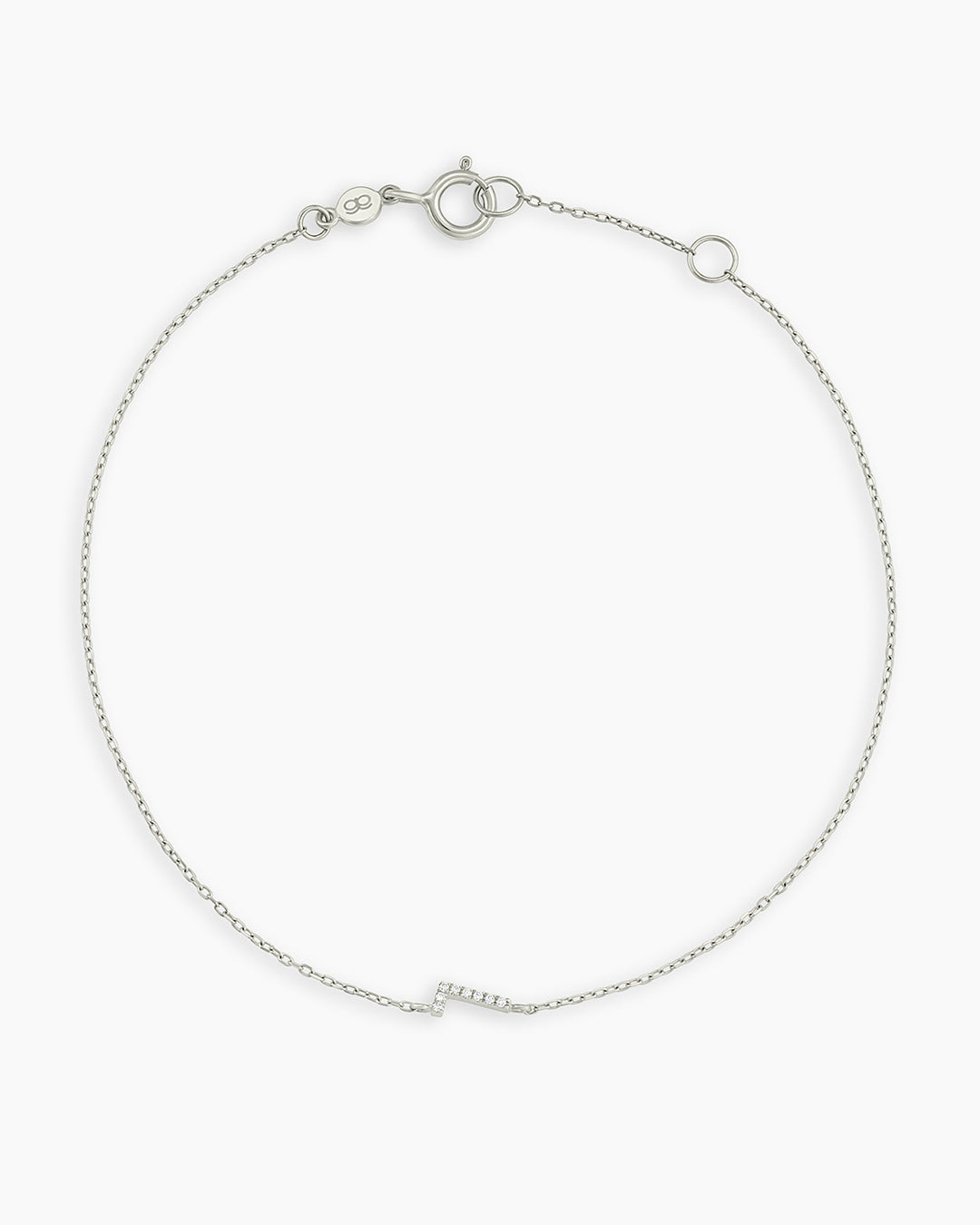 Diamond Pavé Alphabet Bracelet - Personalized Initial Letter Bracelet for Women, Sterling Silver or Gold Plated, Elegant Gift for Birthday, Anniversary, Valentine's Day | Perfect for Everyday Wear & Special Occasions