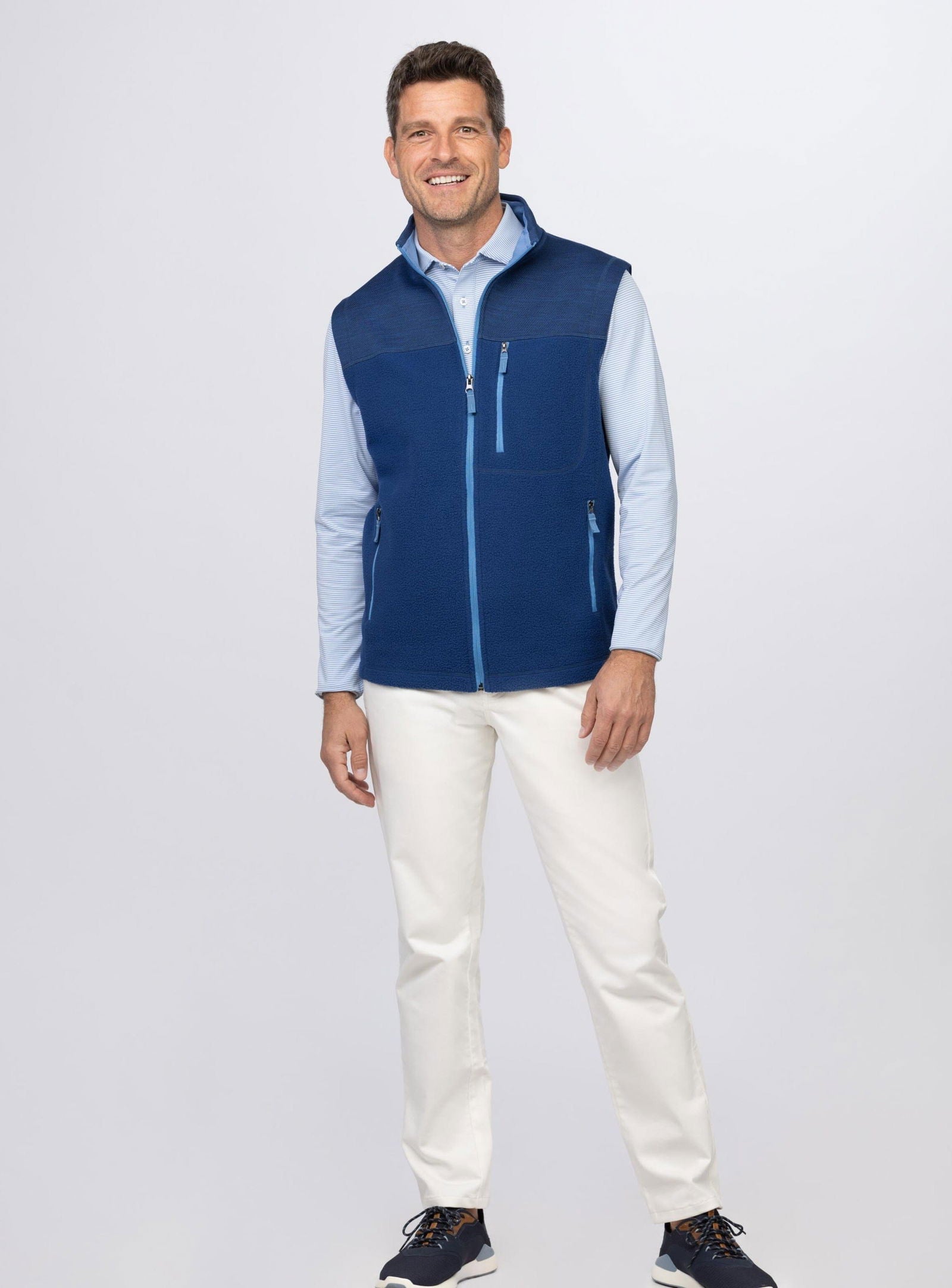 Steele Full Zip Vest for Men & Women - Lightweight Outdoor Fleece Jacket for Hiking, Camping & Casual Wear - Closeout Sale