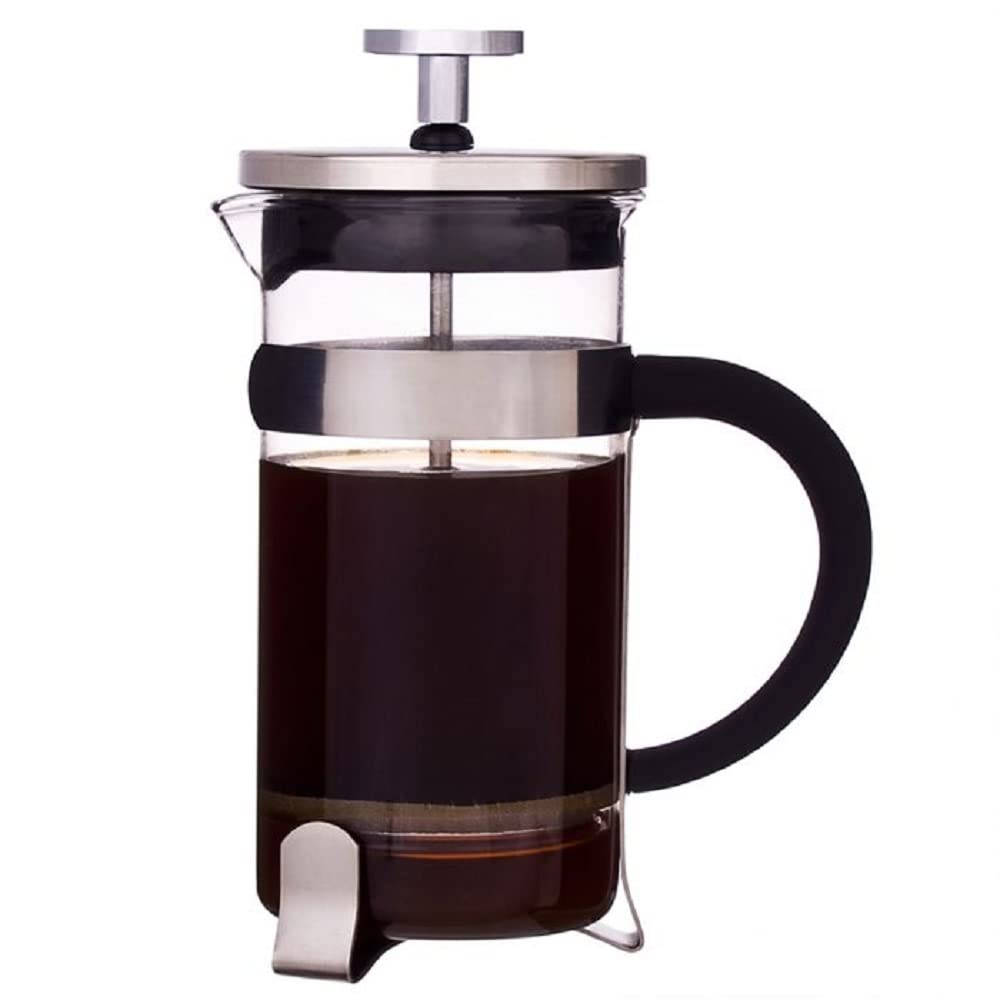 6 Cup French Press Coffee Maker - 800ml Glass Coffee & Tea Plunger with Scoop - Perfect for Home, Office, and Camping Brewing