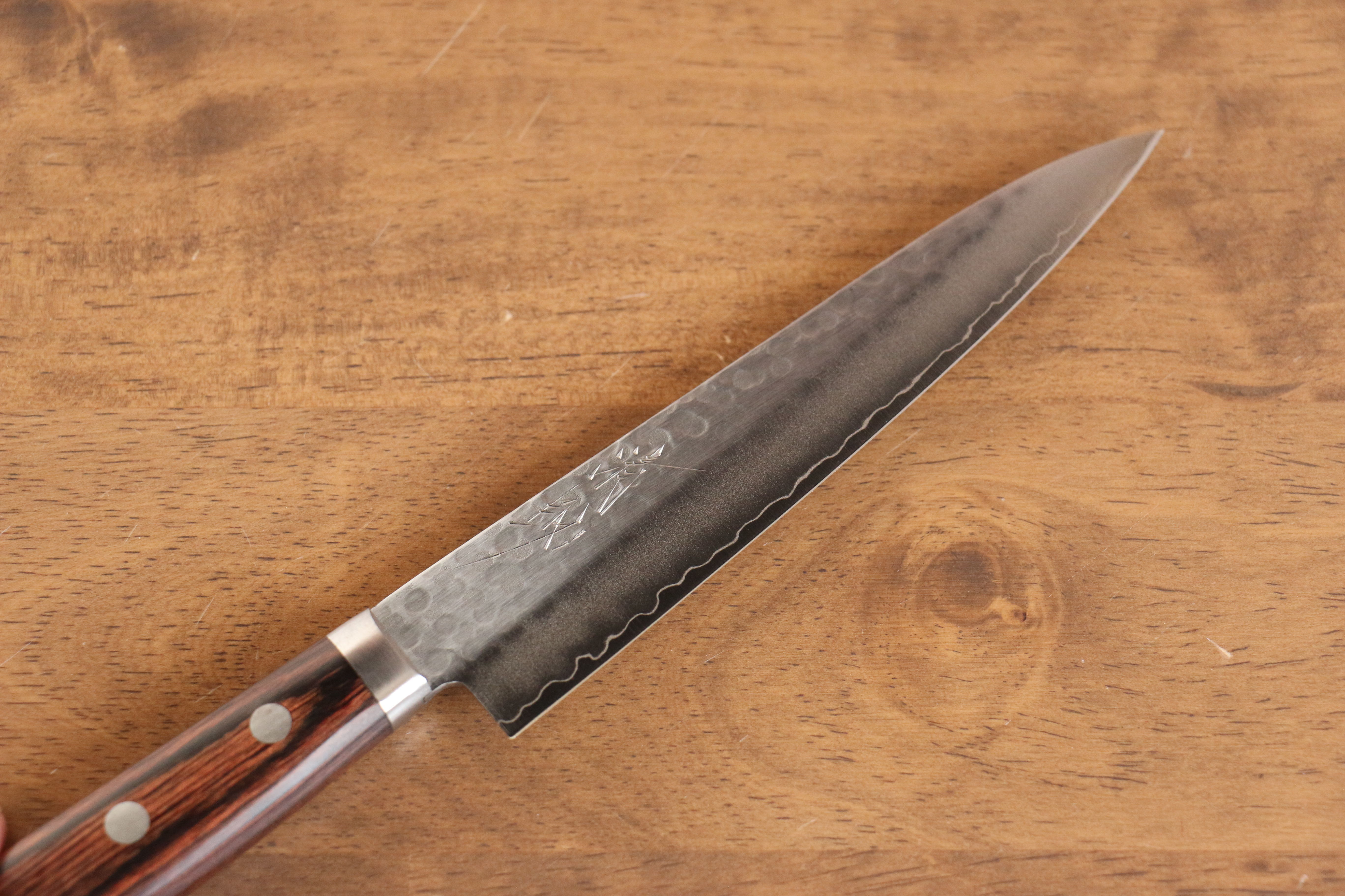 Premium Swedish Steel Petty Knife with Mahogany Handle & White Towel Gift Set - Perfect for Home Chefs, Cooking Enthusiasts & Gourmet Food Preparation