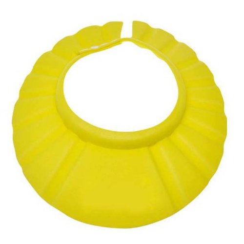 Adjustable Baby Shampoo Bathing Cap for Boys - Soft Shower Bath Hat for Newborns & Infants - Perfect Baby Shower Gift & Registry Essential (Yellow, One Size) - Ideal for Gentle Hair Washing & Bath Time Protection