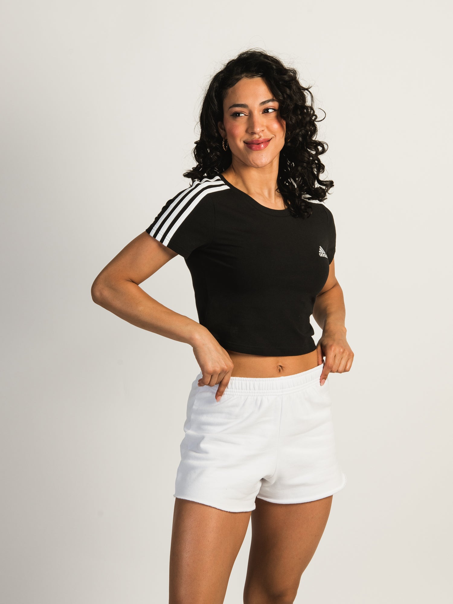 Adidas Essentials 3 Stripes Baby T-Shirt - Soft Cotton Infant Tee for Boys & Girls - Perfect for Playtime, Family Outings & Photo Shoots