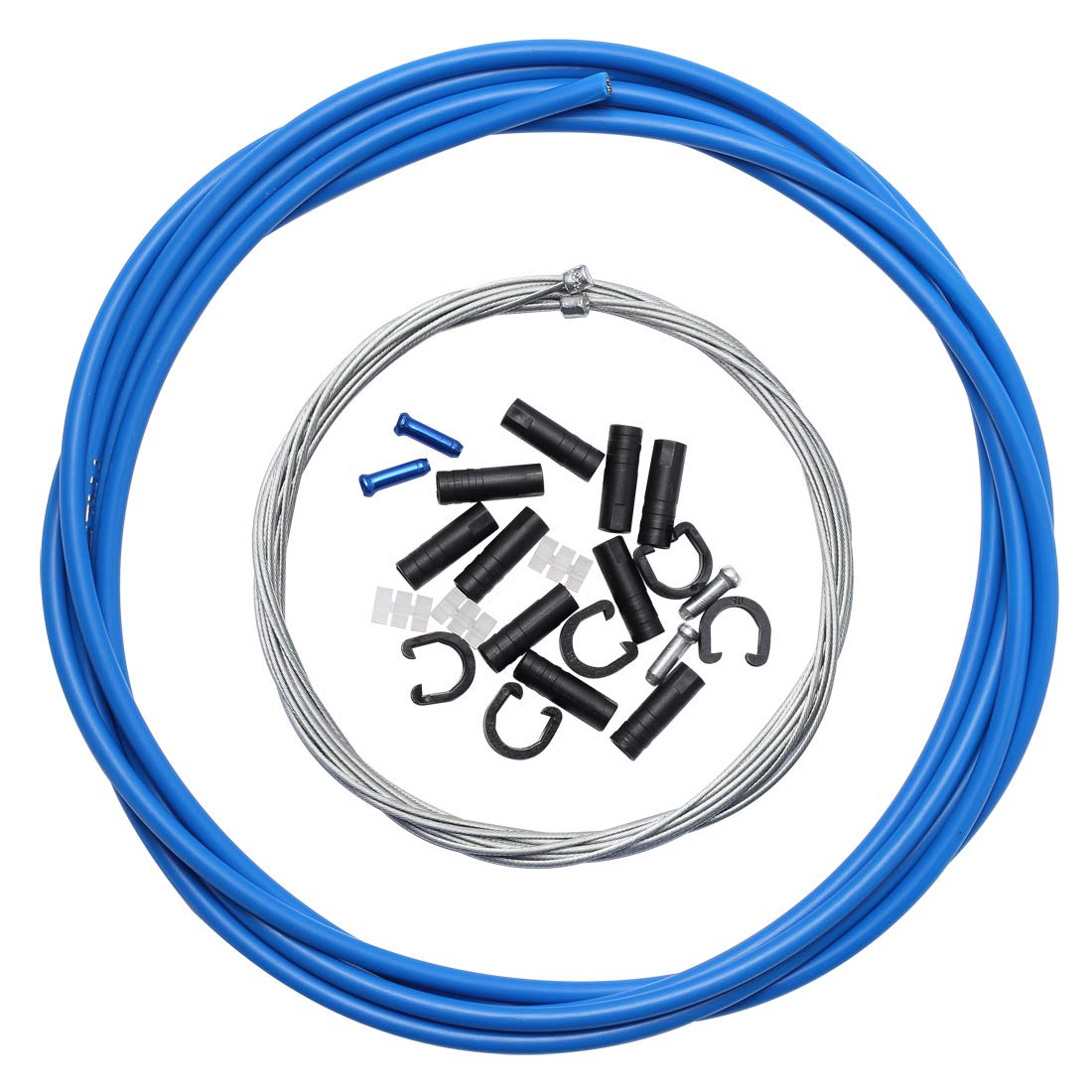 Dymoece Bike Shifter Cable Housing Kit - Compatible with Shimano & SRAM Derailleurs - Durable MTB & Road Bicycle Gear Cable Hose Set - Perfect for Mountain Biking and Commuting