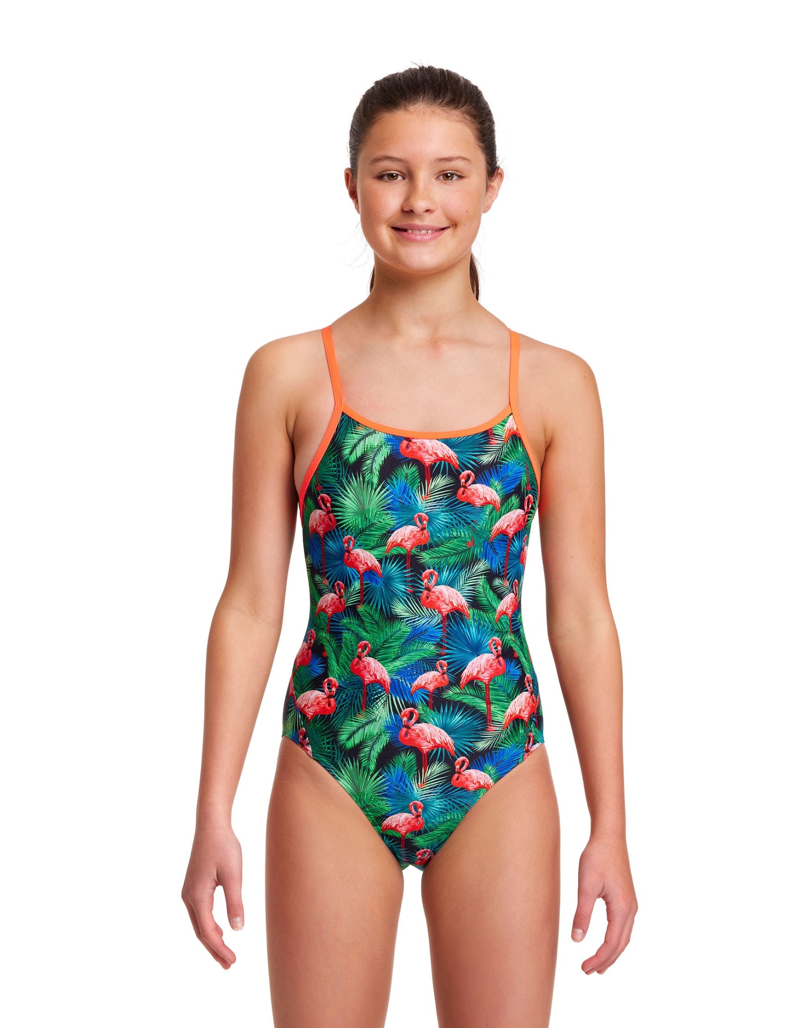 Girls' Jungle Bungle Diamond Back Swimsuit - Trendy One-Piece Bathing Suit for Kids - Perfect for Pool Parties, Beach Vacations & Summer Water Play