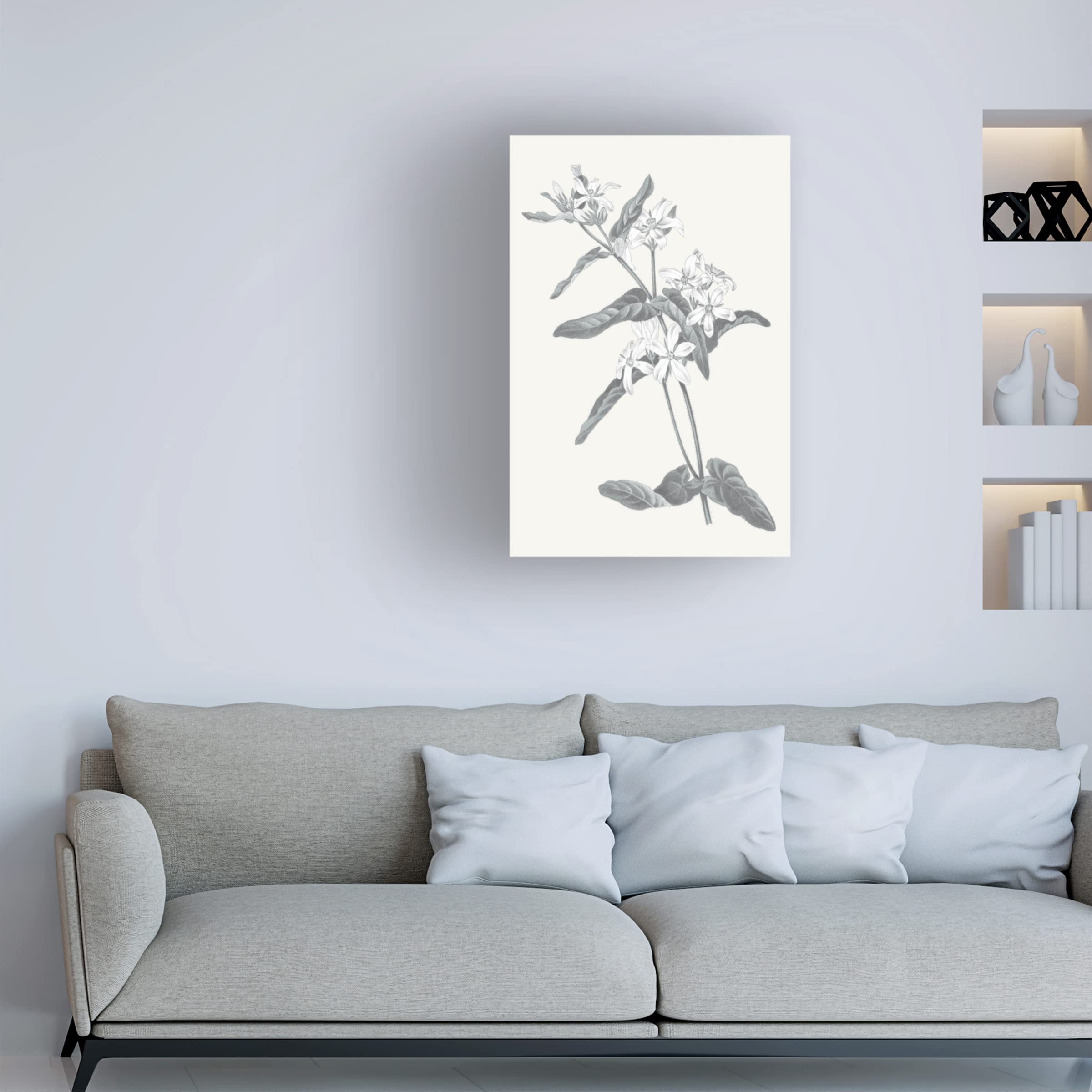 Trademark Fine Art 'Neutral Botanical IV' Canvas Wall Art Print by Wild Apple Portfolio - Perfect for Living Room, Bedroom & Office Decor