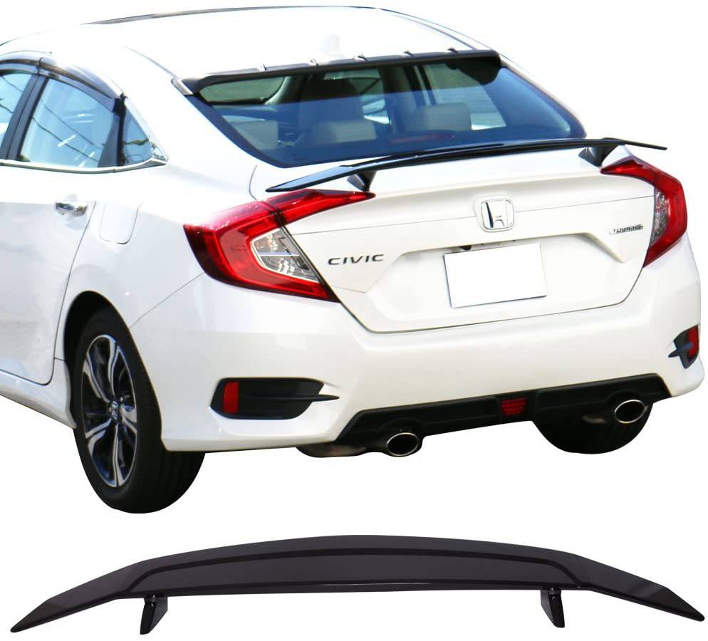 2016-2021 Honda Civic Sedan ABS Gloss Black Spoiler Wing - 52
