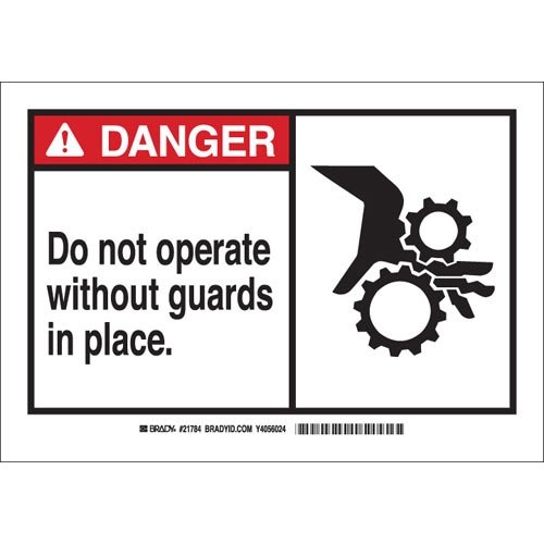 Brady 83737 Safety Alert Signs - Pack of 25 | OSHA Compliant Warning Labels for Workplace, Construction & Hazard Areas