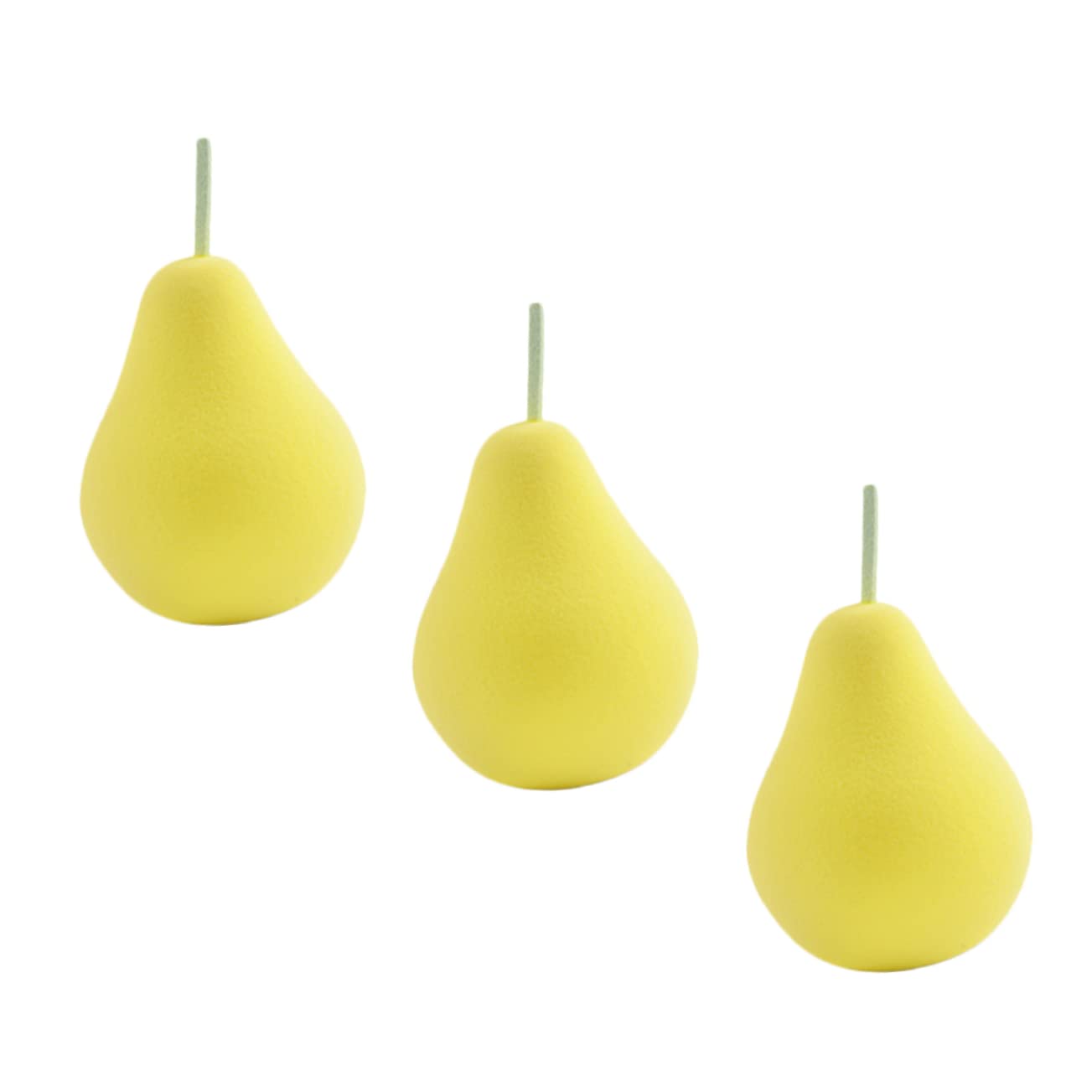 FOMIYES 3-Piece Pineapple Beauty Egg Makeup Sponges - Soft Triangle Foundation Puffs for Cream, Powder & Liquid Makeup | Durable & Reusable Makeup Blenders for Flawless Face Application