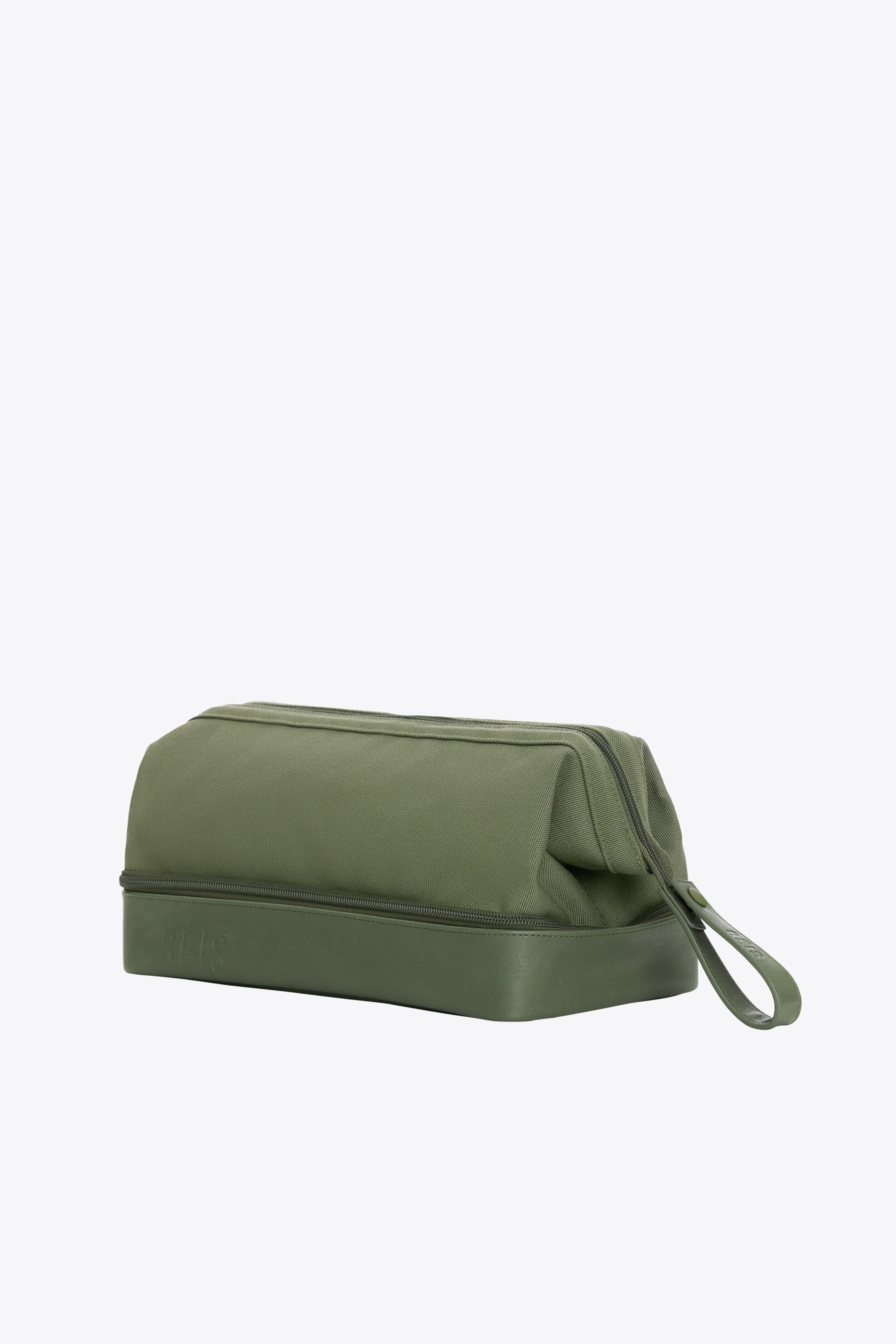Premium Olive Green Dopp Kit - Water-Resistant Travel Toiletry Bag for Men & Women - Perfect for Gym, Camping, and Business Trips