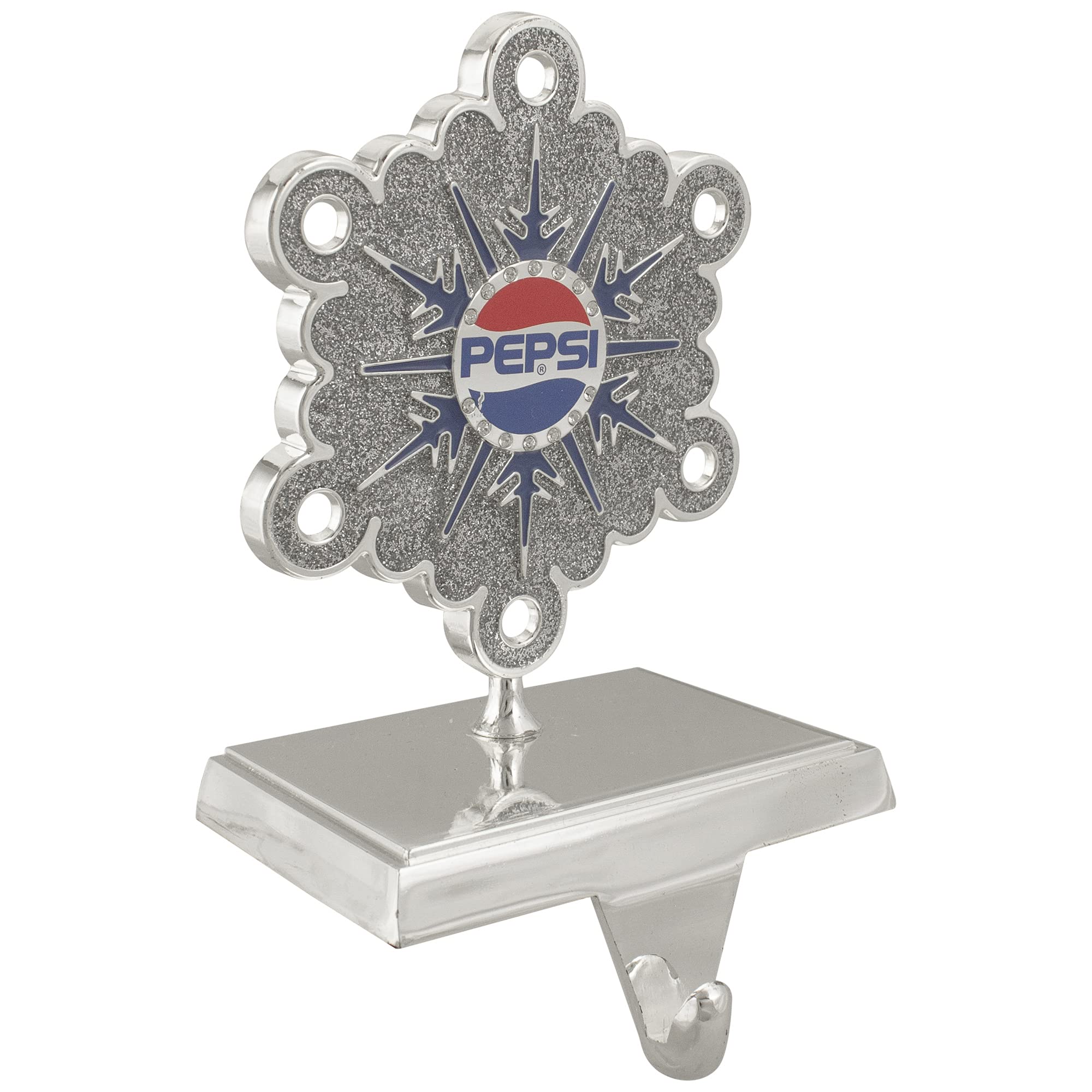 Pepsi Snowflake Stocking Holder with Crystals, 6.5