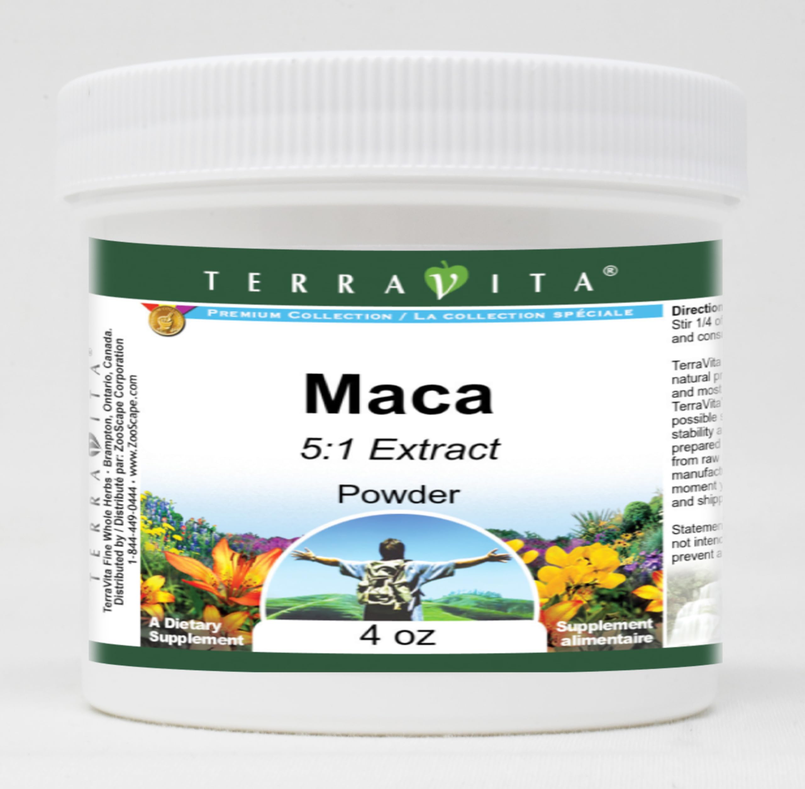 Organic Maca Root Powder 5:1 Extract (4 oz, 2 Pack) - Premium Peruvian Maca for Energy, Stamina & Hormone Balance - Perfect for Smoothies, Coffee & Baking