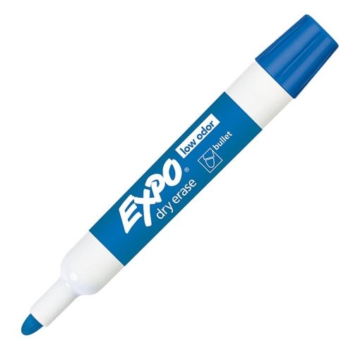 Wholesale CASE of 10 - Sanford Expo Bullet Tip Dry Erase Markers, Blue - Ideal for Office, Classroom & Home Whiteboard Use