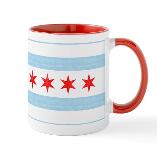White/Red Inside - Chicago Flag