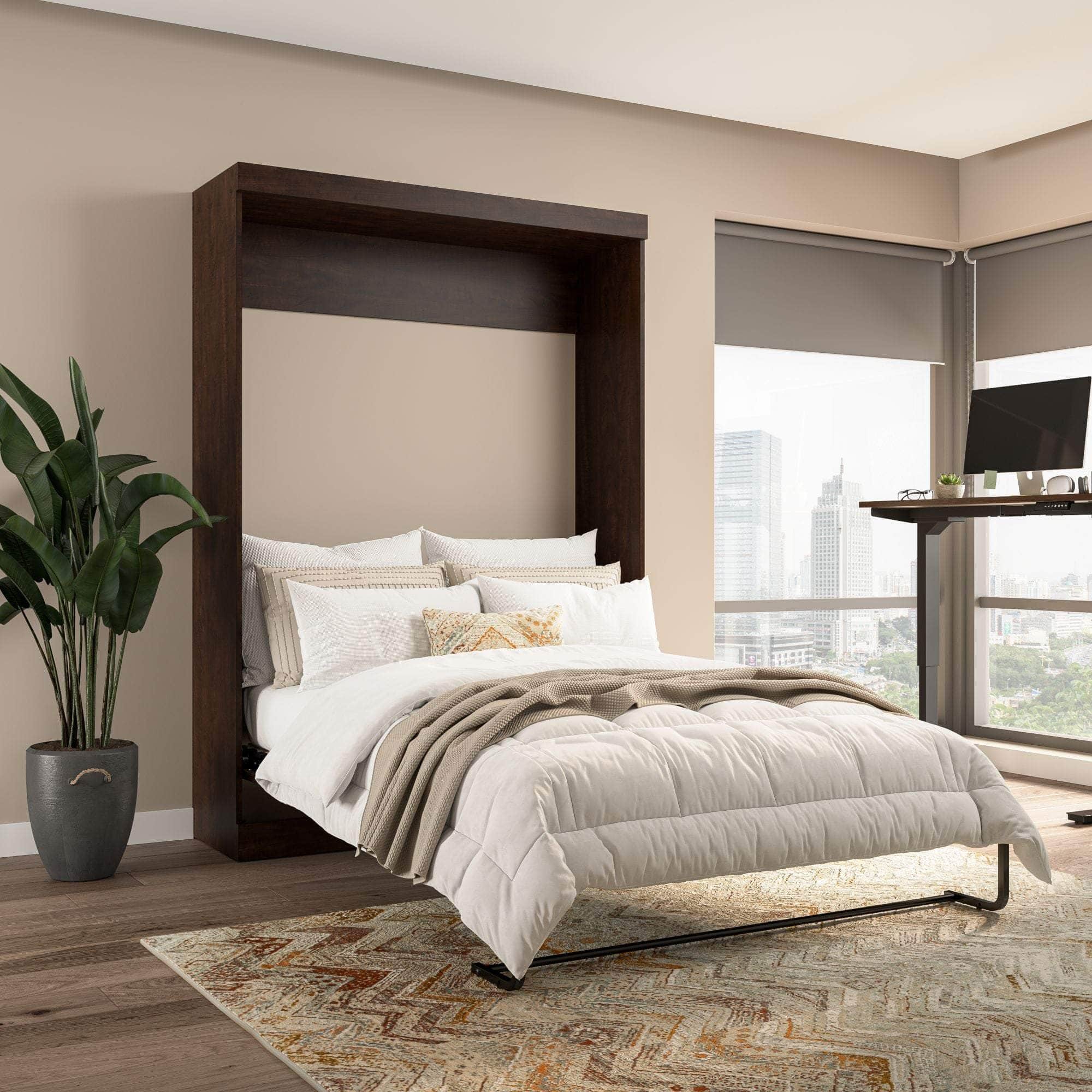 Pur Full Size Murphy Wall Bed with 7 Color Options - Space-Saving Wall Bed for Small Apartments, Guest Rooms & Home Offices