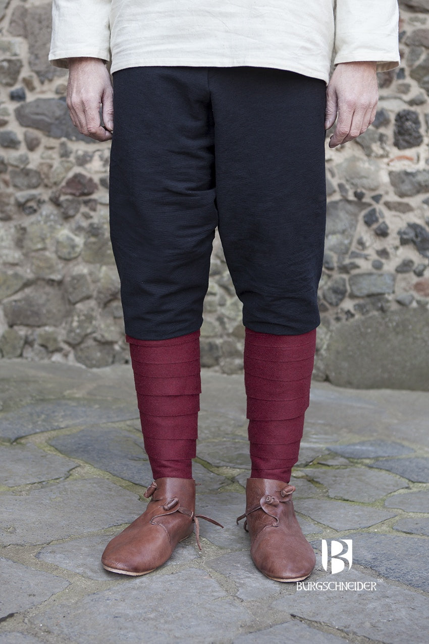 Thorsberg Viking Pants Ragnar Black - Authentic Norse Warrior Trousers for LARP, Cosplay & Medieval Reenactment