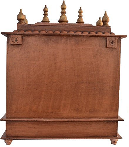 Handcrafted Wooden Puja Mandir for Home & Office - Traditional Hindu Temple for Prayer, Meditation & Worship - Perfect for Diwali, Navratri & Festive Gifting - Ideal for Daily Puja, Spiritual Decor & Sacred Space Creation