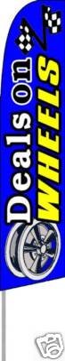 Feather Banner Flag Complete Kit with Wheels - Outdoor Advertising, Car Dealership & Event Promotion - Best Deals on Portable Feather Flags for Business & Retail