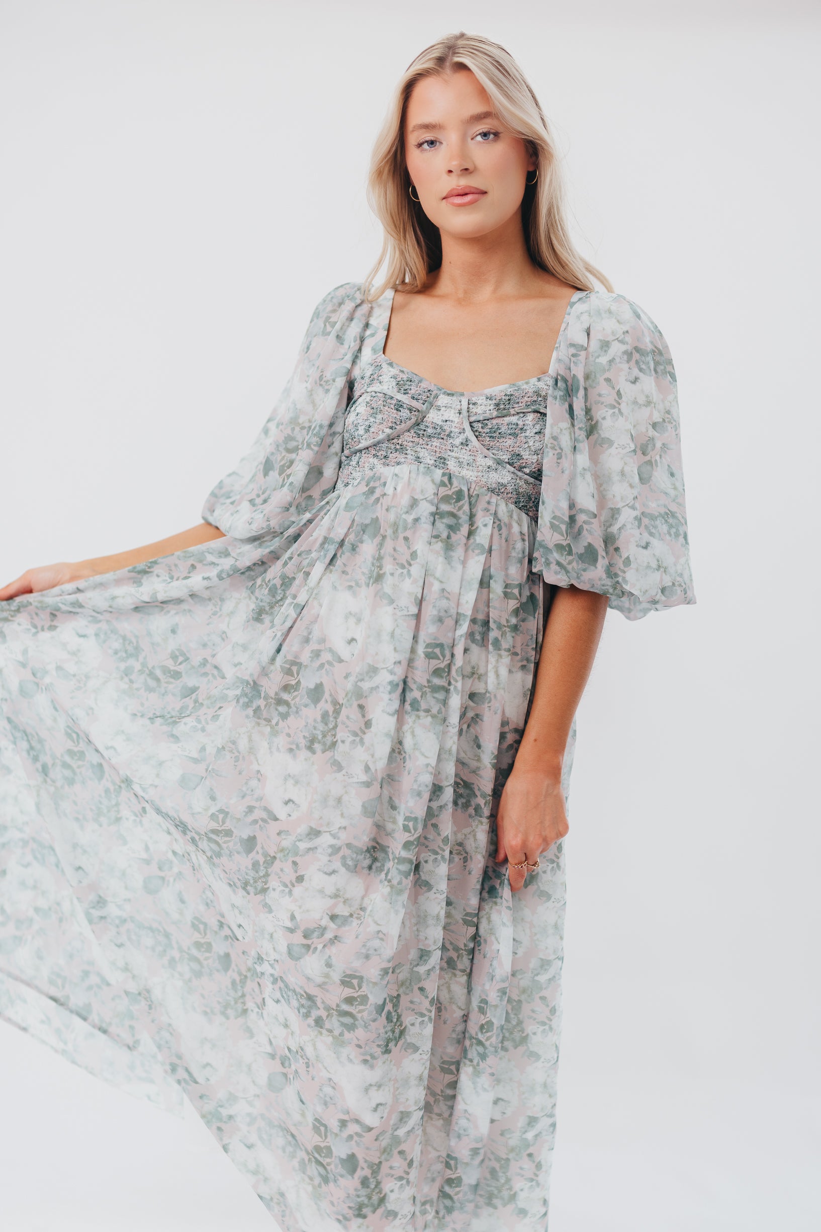 Harlow Maxi Dress in Forest Green - Bump Friendly Maternity Dress (S-XL) | Perfect for Pregnancy, Nursing & Special Occasions