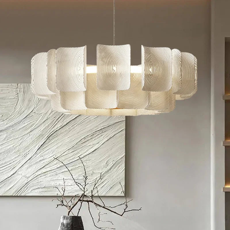 Modern Acrylic Chandelier - Elegant LED Ceiling Light Fixture for Dining Room, Bedroom & Living Room | Energy Saving Contemporary Lighting for Home Decor