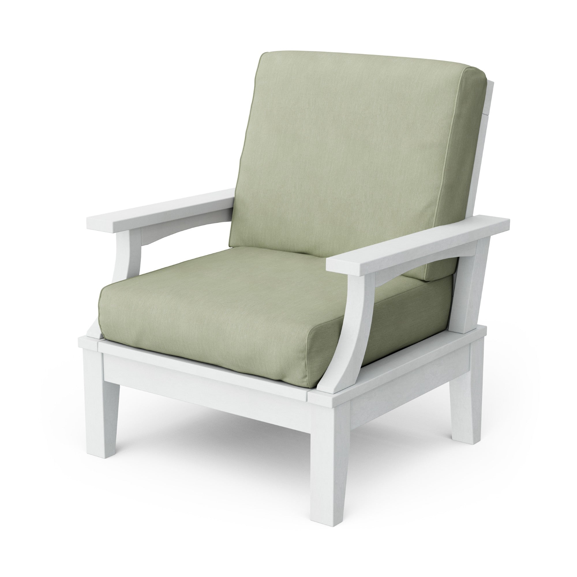 Heritage Deep Seating Patio Chair with Weather-Resistant Cushions - Outdoor Lounge Furniture for Garden, Poolside & Backyard Relaxation