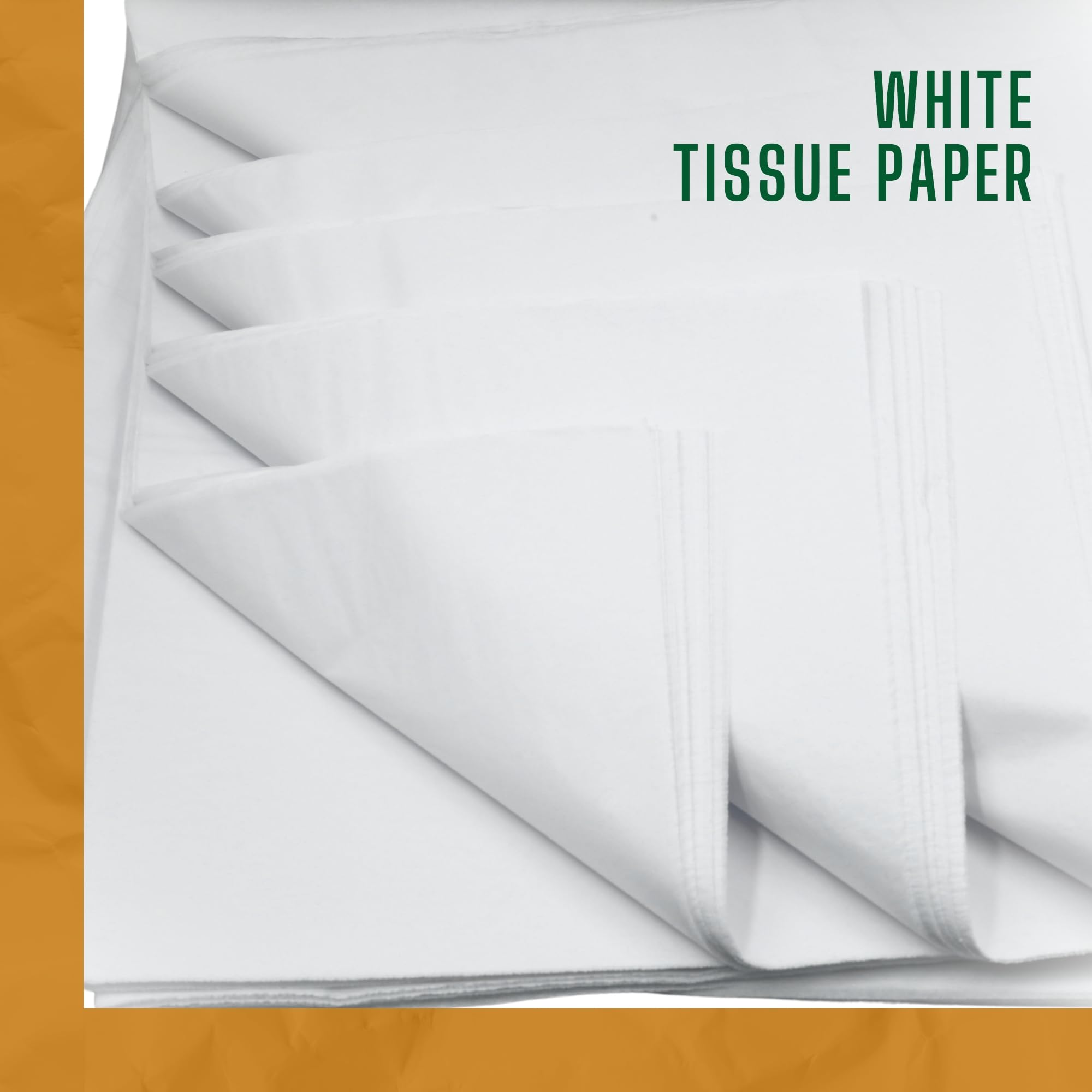 Premium 50-Pack Large White Tissue Paper Sheets 20