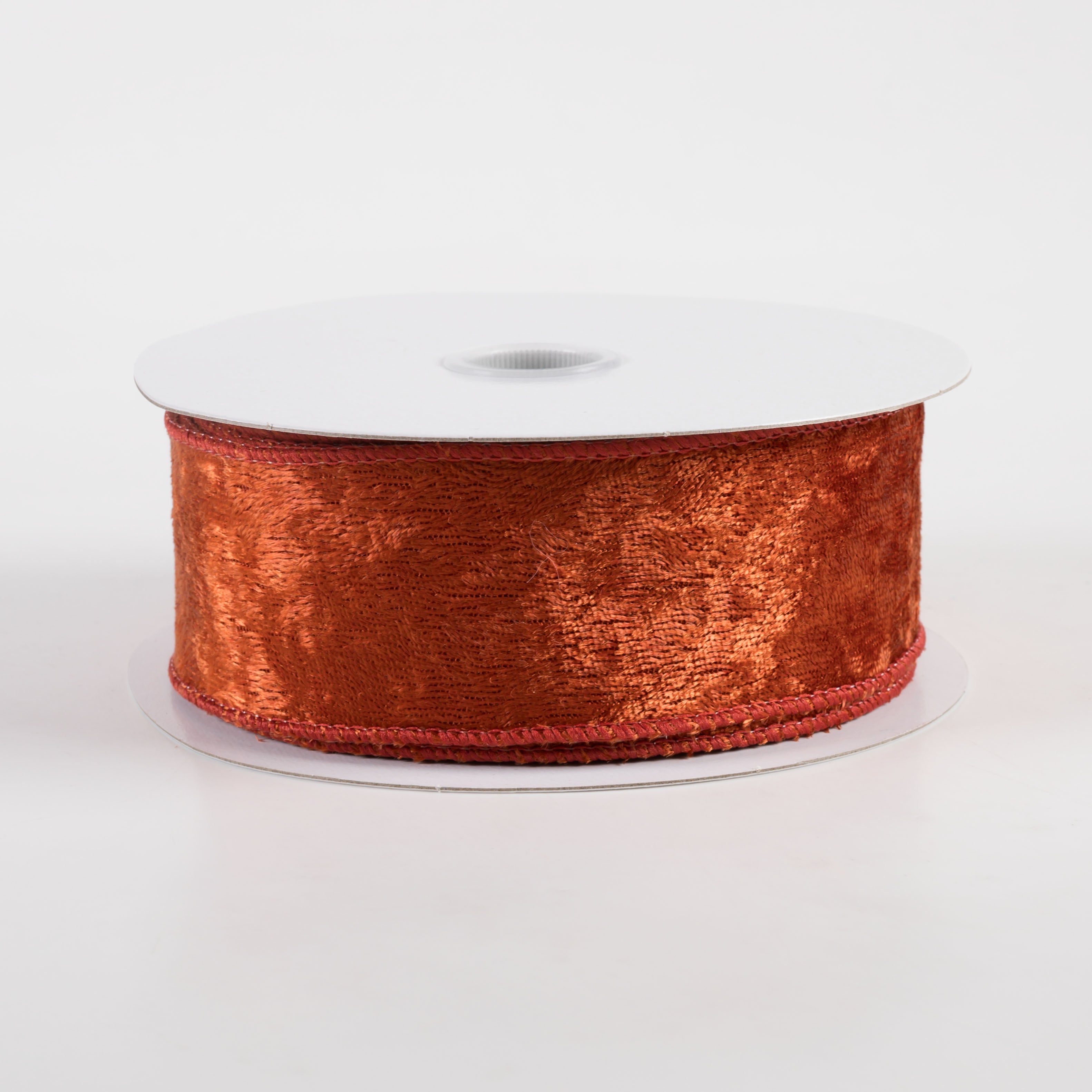 1.5 Inch Lush Velvet Ribbon - Dark Orange (10 Yards) for Gift Wrapping, DIY Crafts, Hair Bows, and Home Decor
