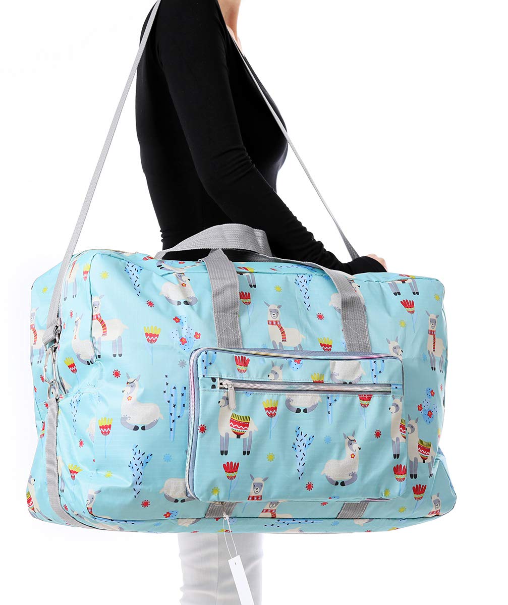 Foldable Large Travel Duffle Bag - Waterproof Weekender Carry On Bag for Women & Girls | Perfect for Gym, Overnight Trips & Weekend Getaways