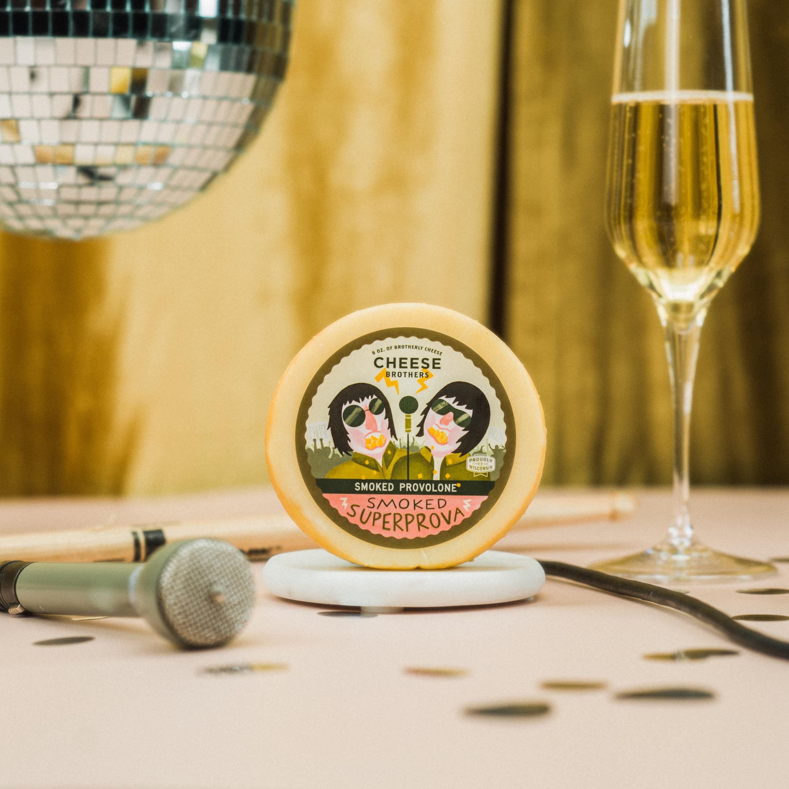 Smoked Provolone Cheese 12 Pack (6oz Each) | Artisan Wisconsin Cheese | Perfect for Charcuterie Boards, Sandwiches & Gifts