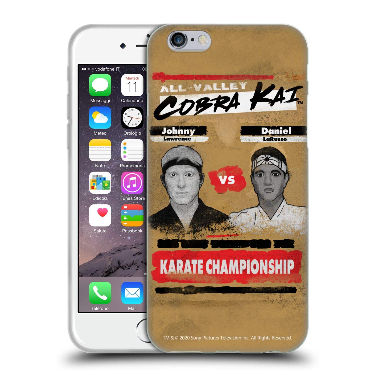 Official Cobra Kai Karate Championship iPhone 6/6s Soft Gel Case - Licensed Karate Kid Inspired Design for Fans & Martial Arts Enthusiasts - Perfect for Training, Gifts & Showcasing Your Style