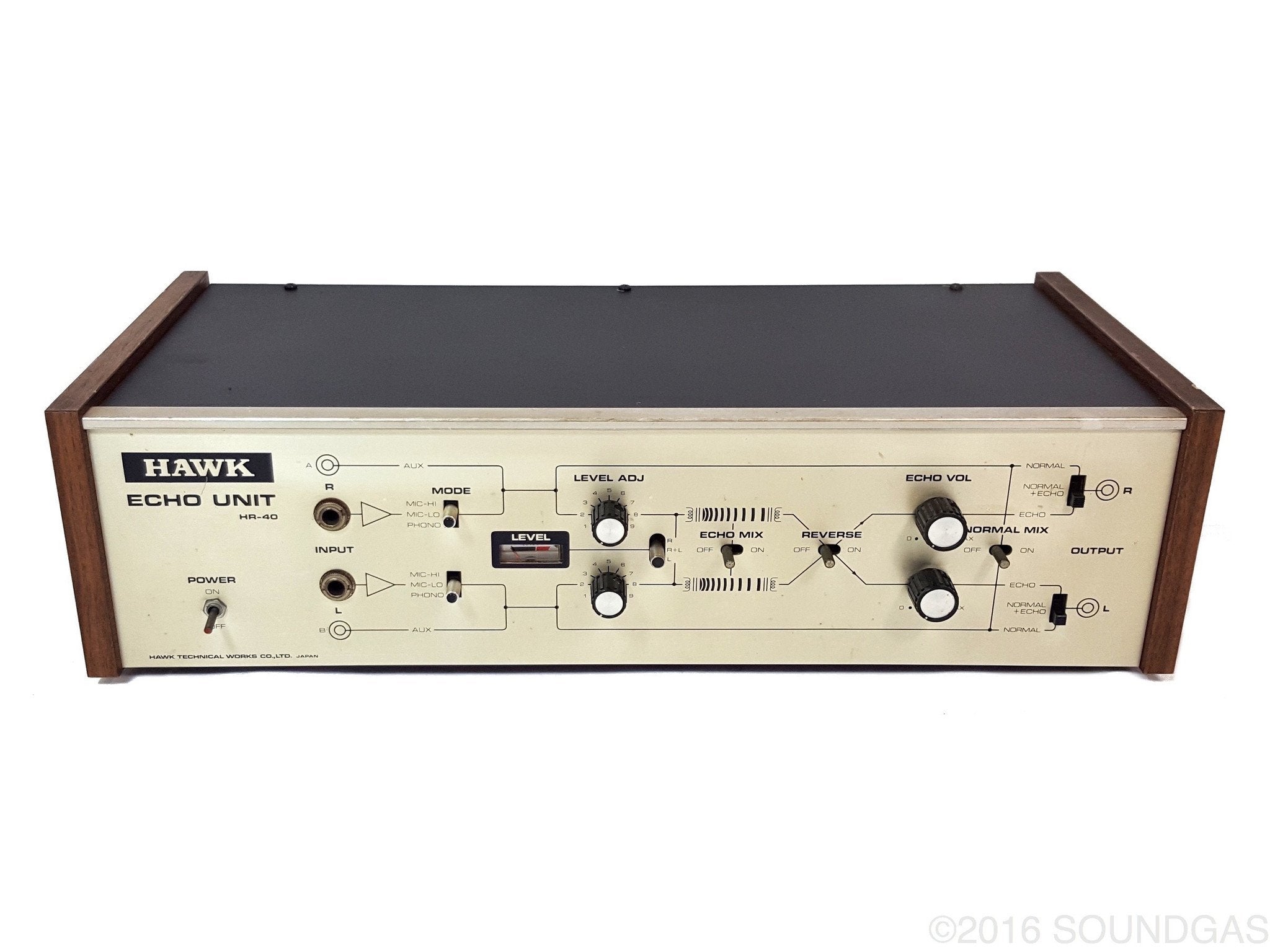 Hawk HR 40 Stereo Spring Reverb Guitar Effects Pedal - Vintage Analog Reverb for Electric Guitar, Bass & Studio Recording - Perfect for Surf Rock, Blues & Ambient Music